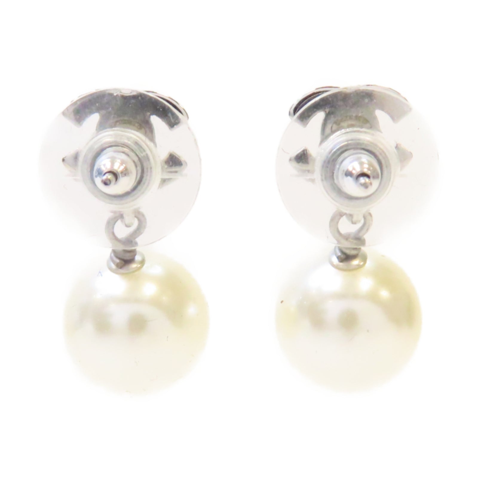CHANEL 金屬Earrings耳環銀色