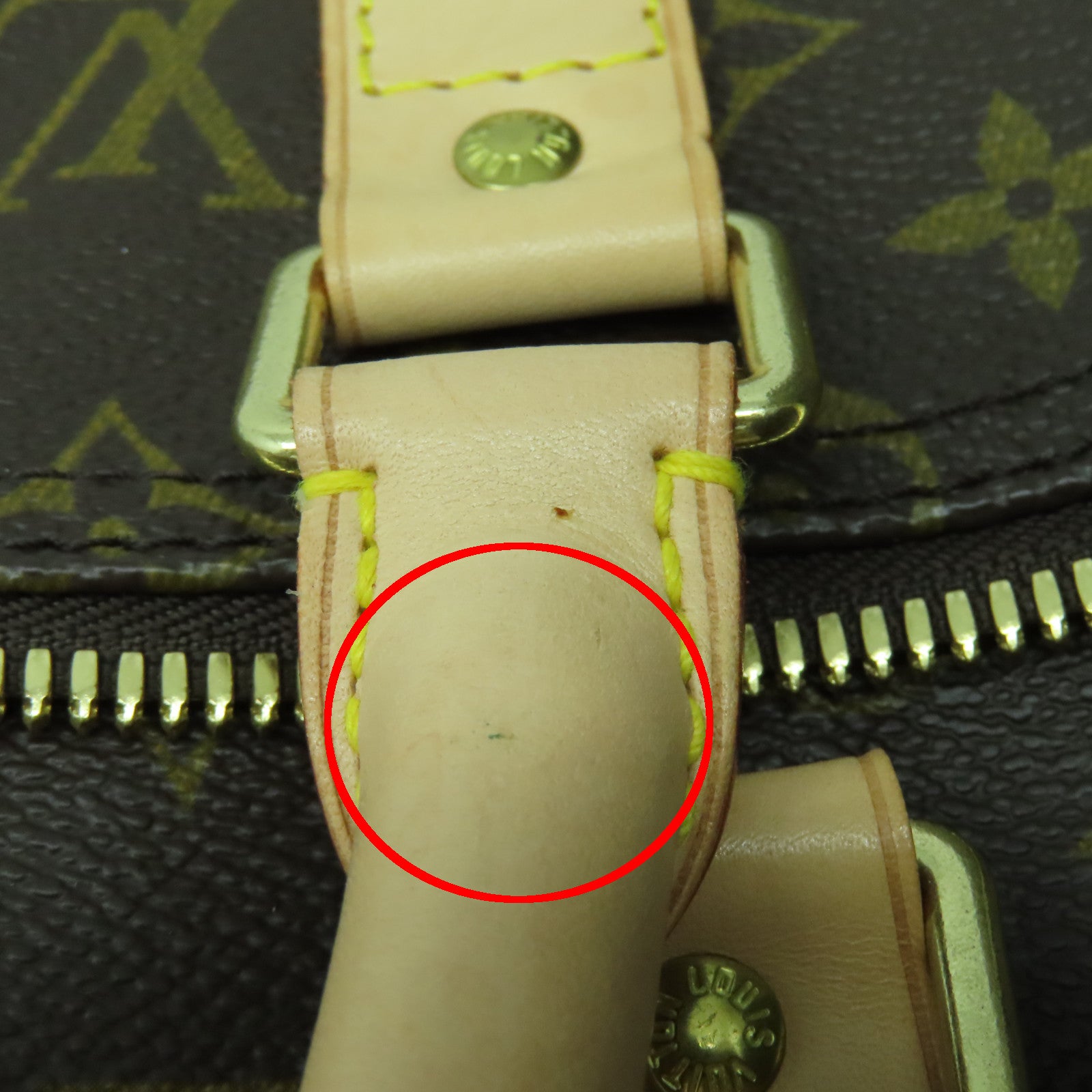 LOUIS VUITTON Monogram Keepall Bandouliere 50金扣波士頓包棕色