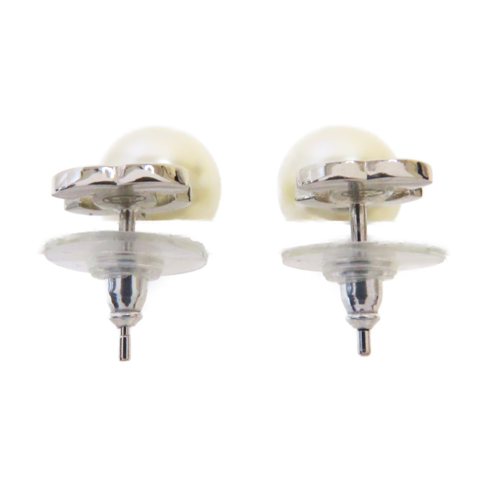 CHANEL 金屬Earrings耳環銀色