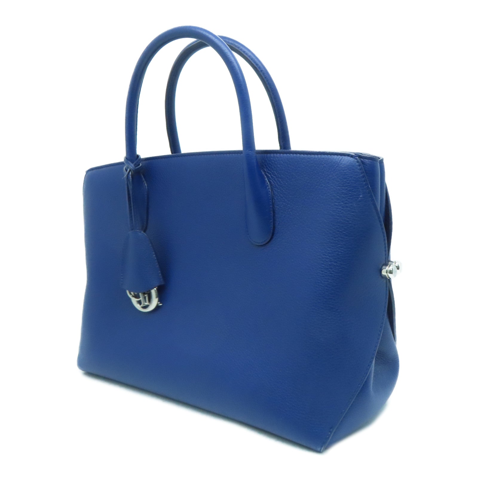 Dior [Sharp Discount] Cowhide/Python Leather Handbag Blue