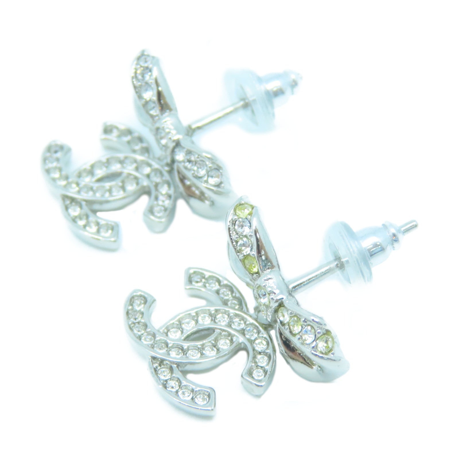 CHANEL metal Earrings silver earrings