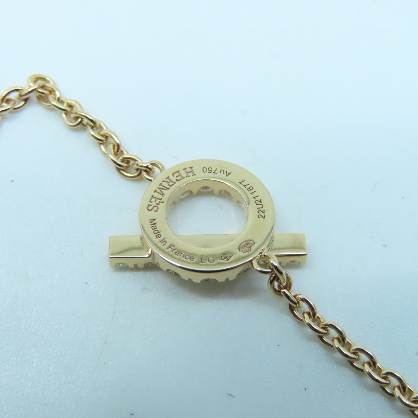 HERMES 18K Rose Gold Finesse Bracelet Bracelet