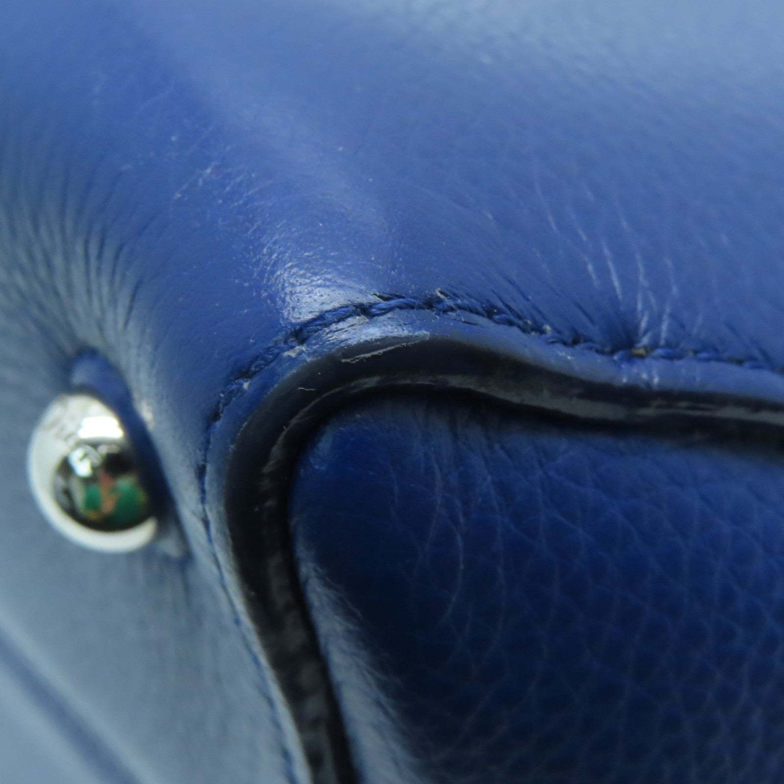 Dior [Sharp Discount] Cowhide/Python Leather Handbag Blue