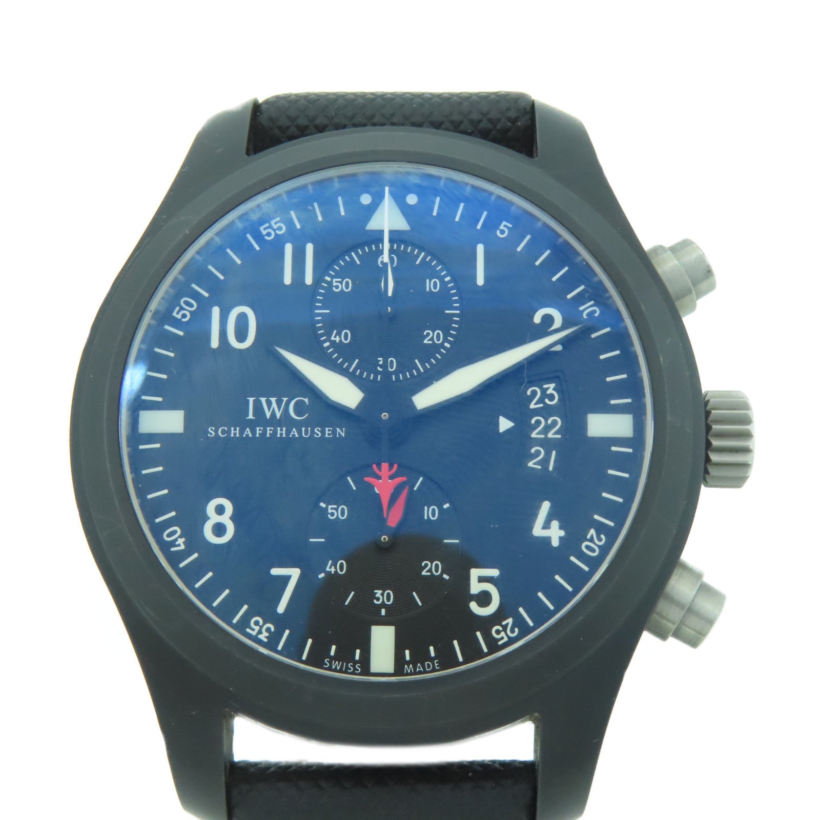 IWC Pilot Chronograph Top Gun陶瓷自動機芯手錶黑色