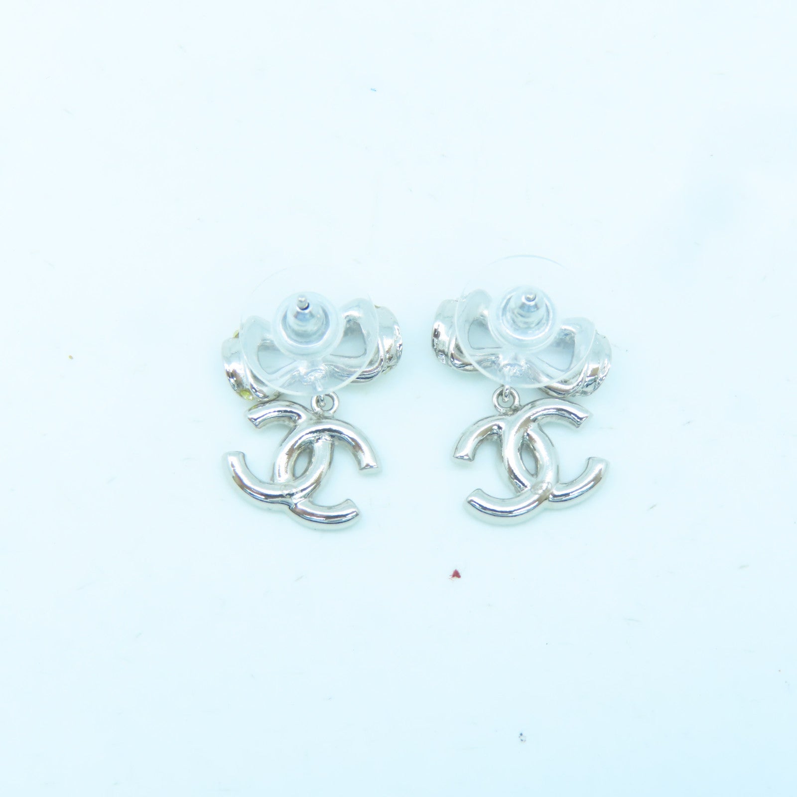 CHANEL metal Earrings silver earrings