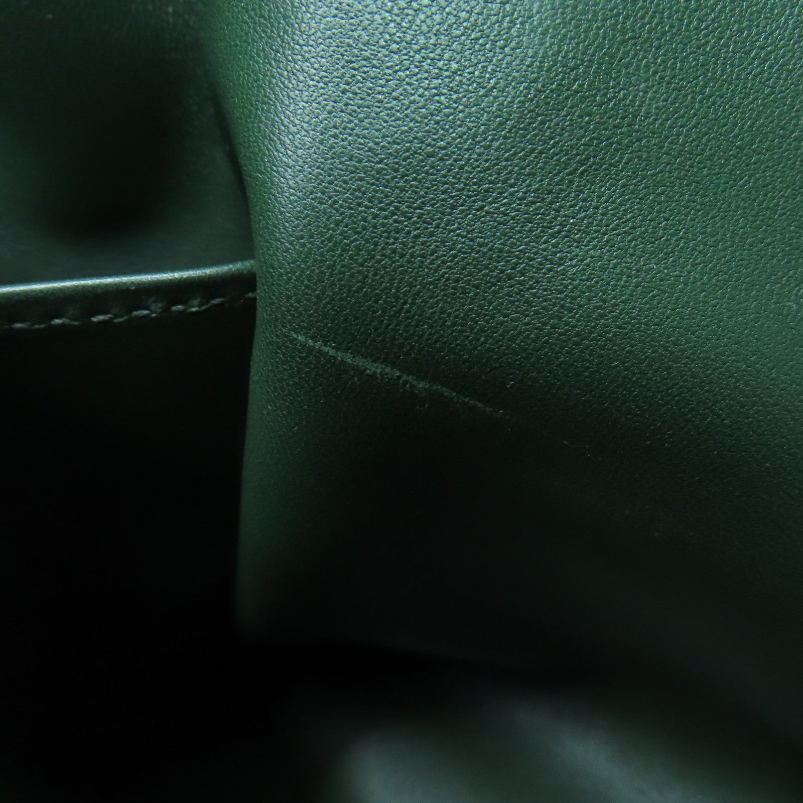HERMES Evercolor Leather Toolbox 26 Silver Buckle Hand Shoulder Backpack Alligator Army Green