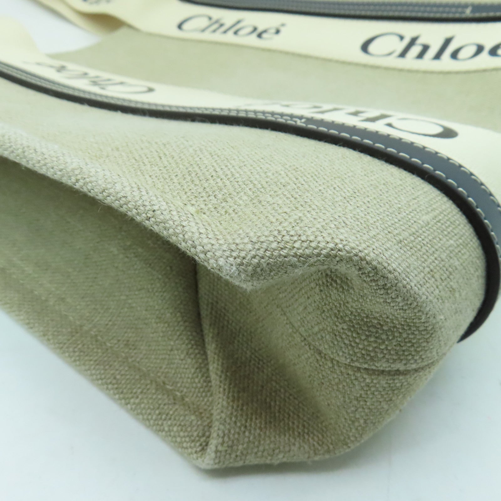 Chloe 帆布Woody Tote Bag手挽袋深藍色