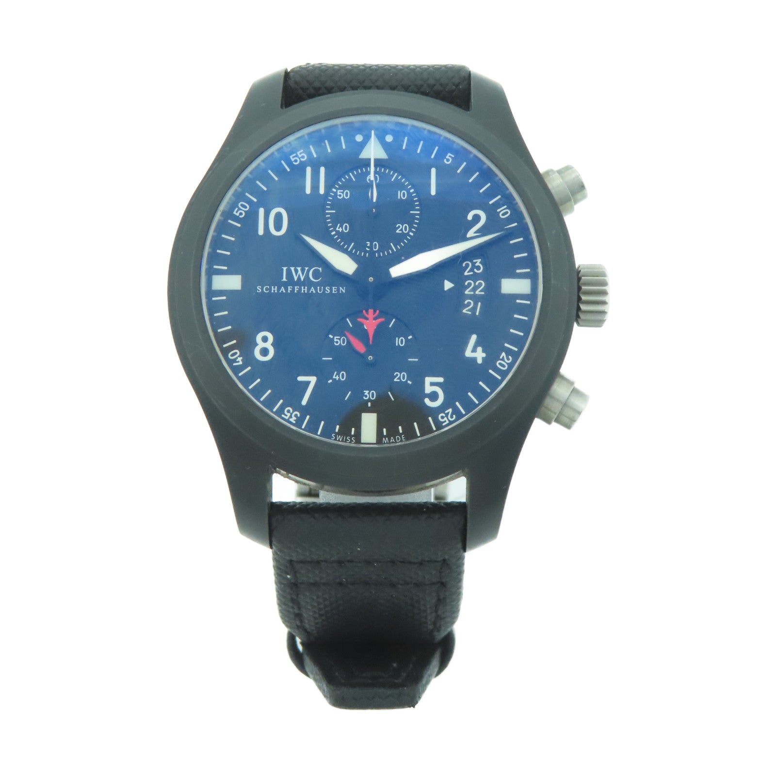 IWC Pilot Chronograph Top Gun陶瓷自動機芯手錶黑色