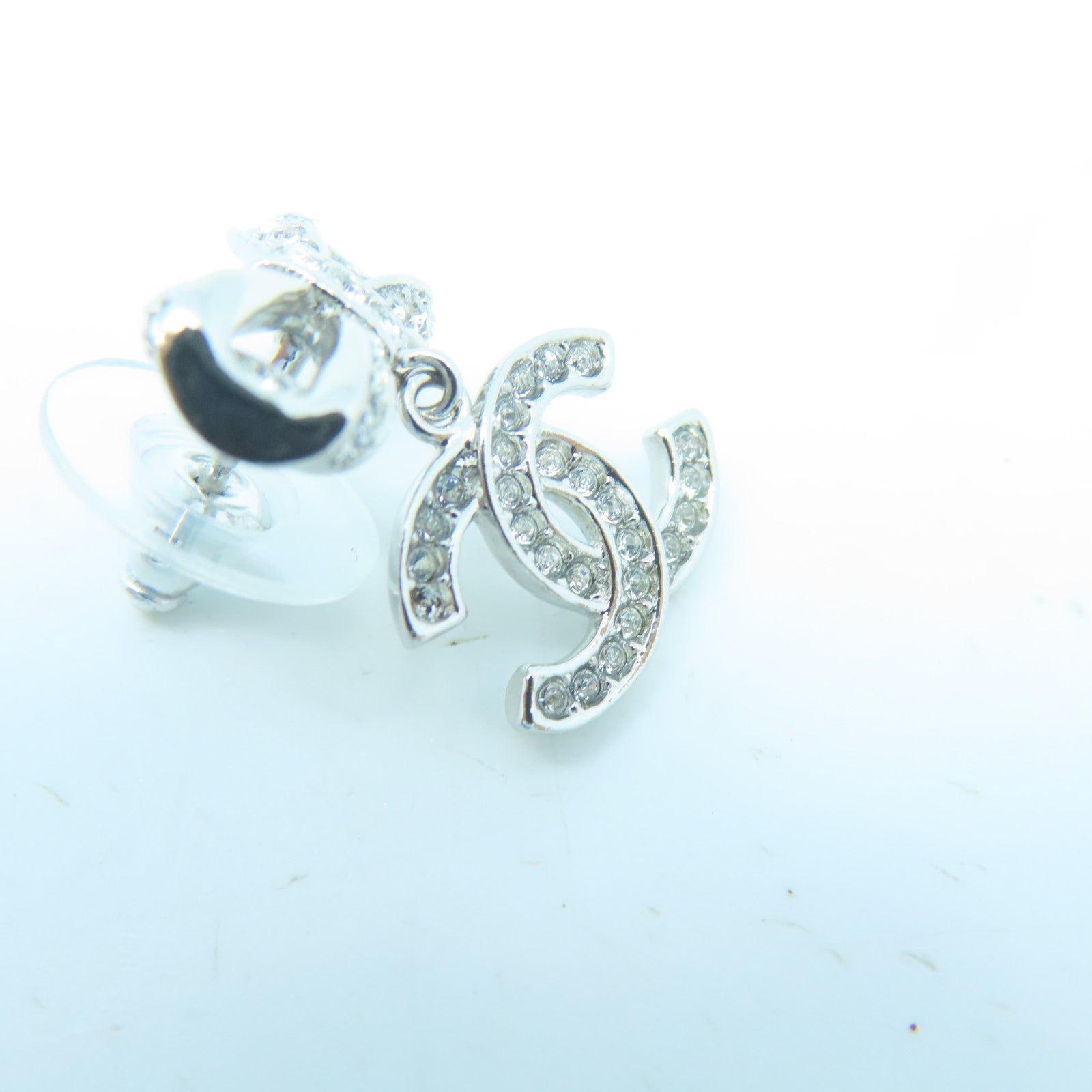 CHANEL metal Earrings silver earrings
