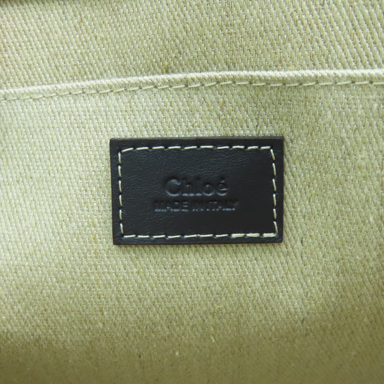 Chloe 帆布Woody Tote Bag手挽袋深藍色