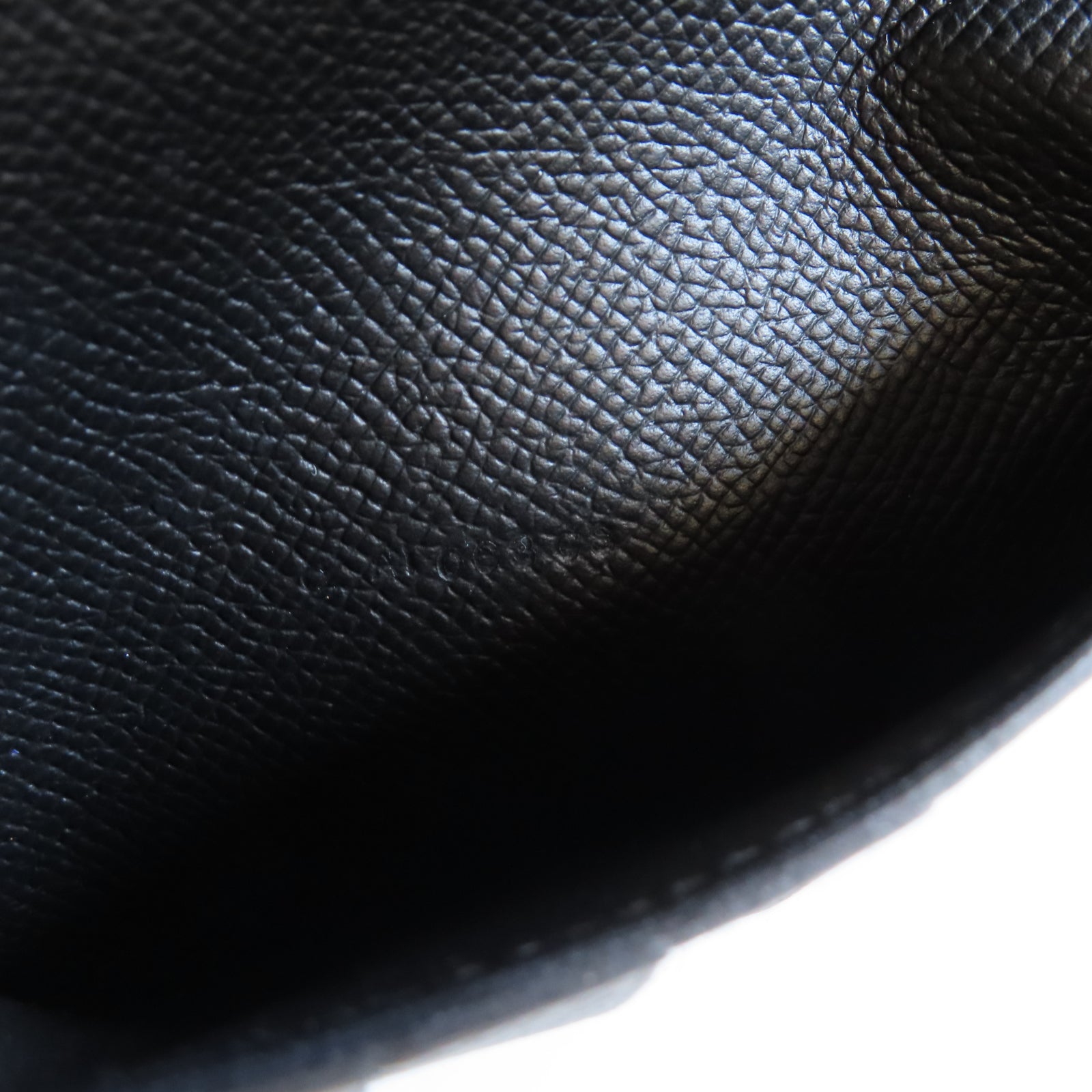 HERMES Epsom皮革Kelly Compact Wallet金扣長錢包Noir黑色