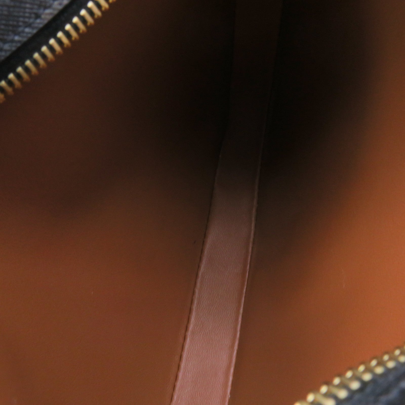 CELINE 塗層皮革Croque Shoulder Bag肩背袋啡色