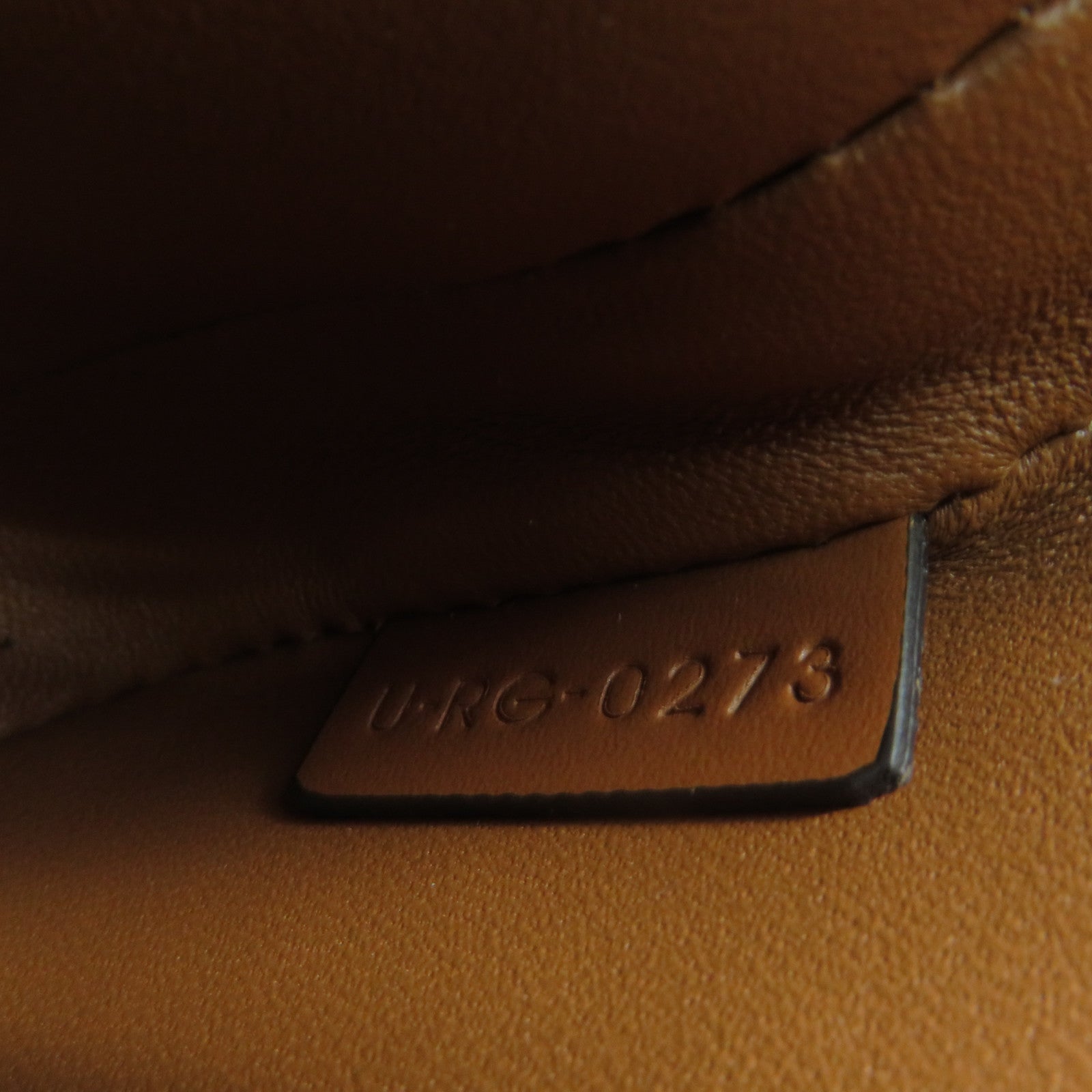 CELINE 塗層皮革Croque Shoulder Bag肩背袋啡色