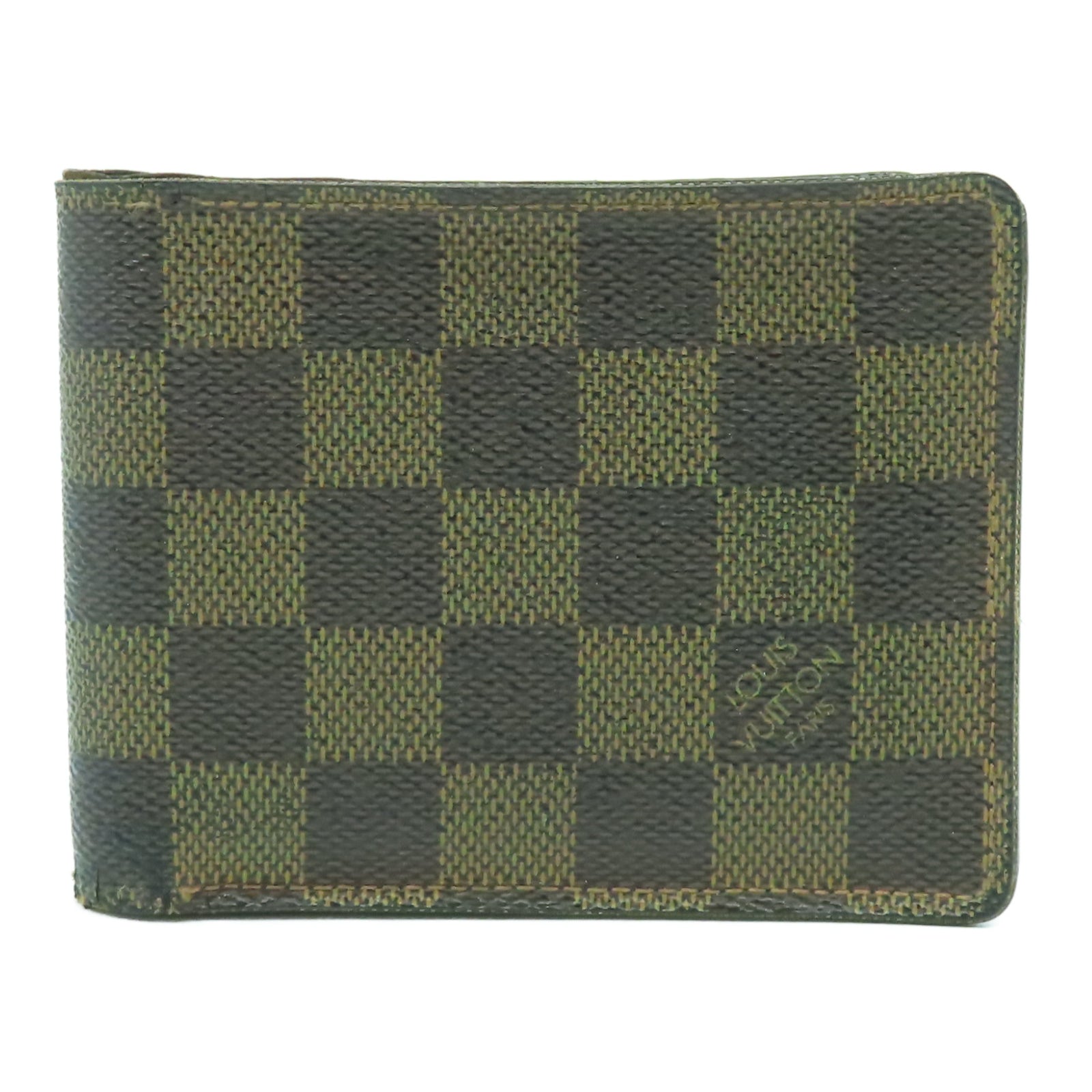 LOUIS VUITTON Damier Ebene Multiple Wallet錢包啡色