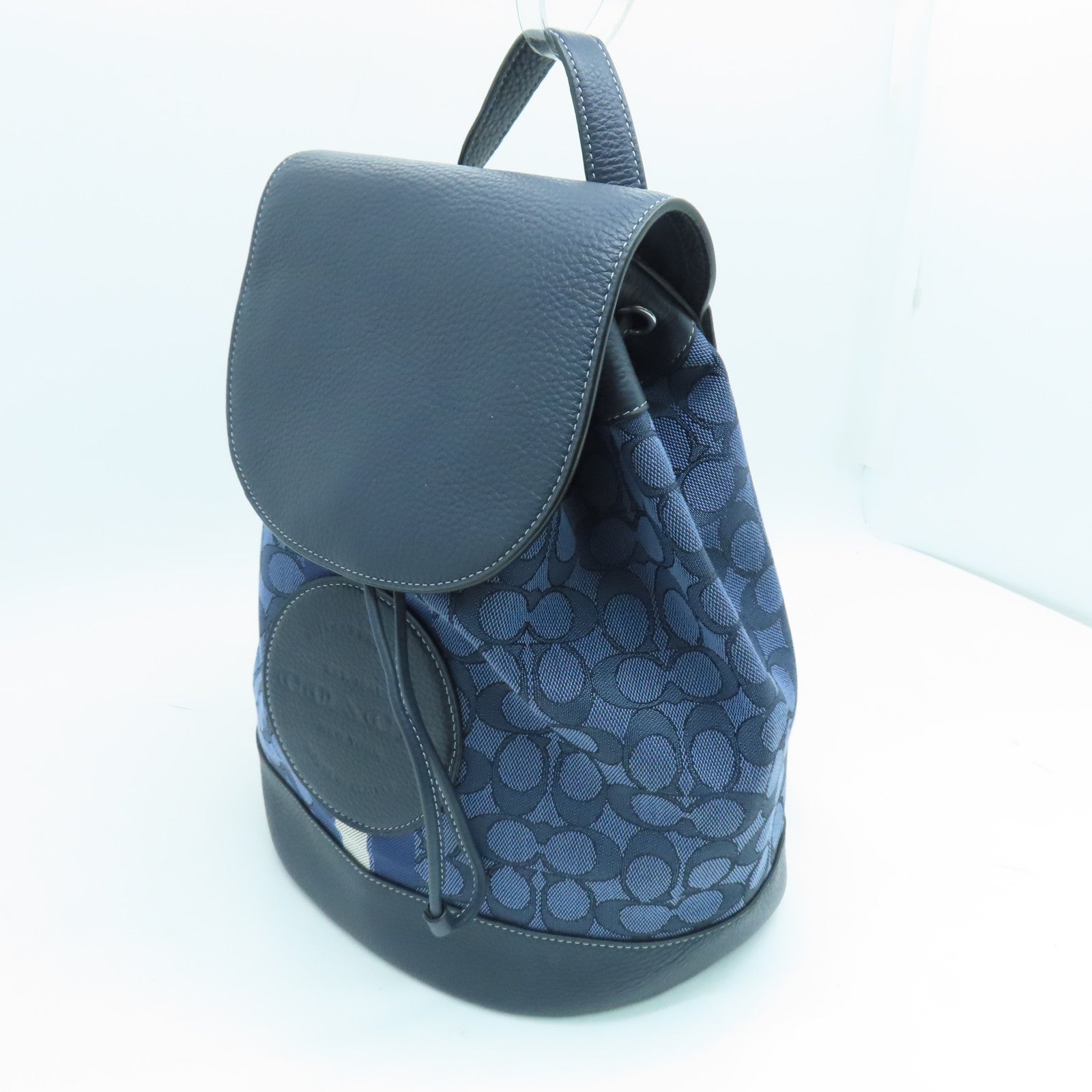 COACH 皮革/帆布Backpack背包蓝色