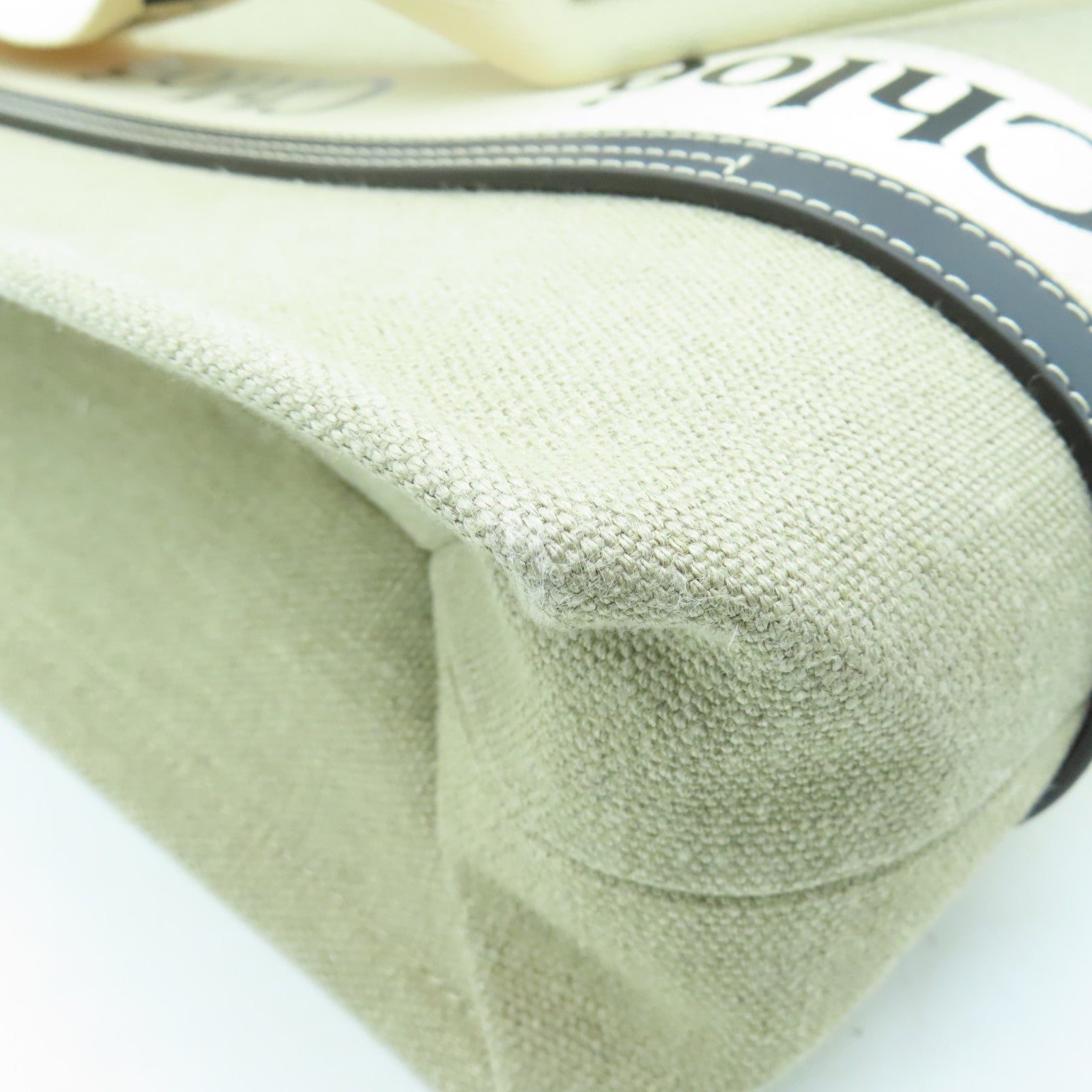 Chloe 帆布Woody Tote Bag手挽袋深藍色