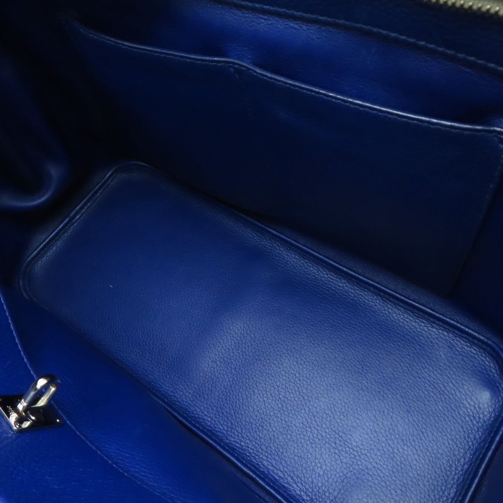 Dior [Sharp Discount] Cowhide/Python Leather Handbag Blue