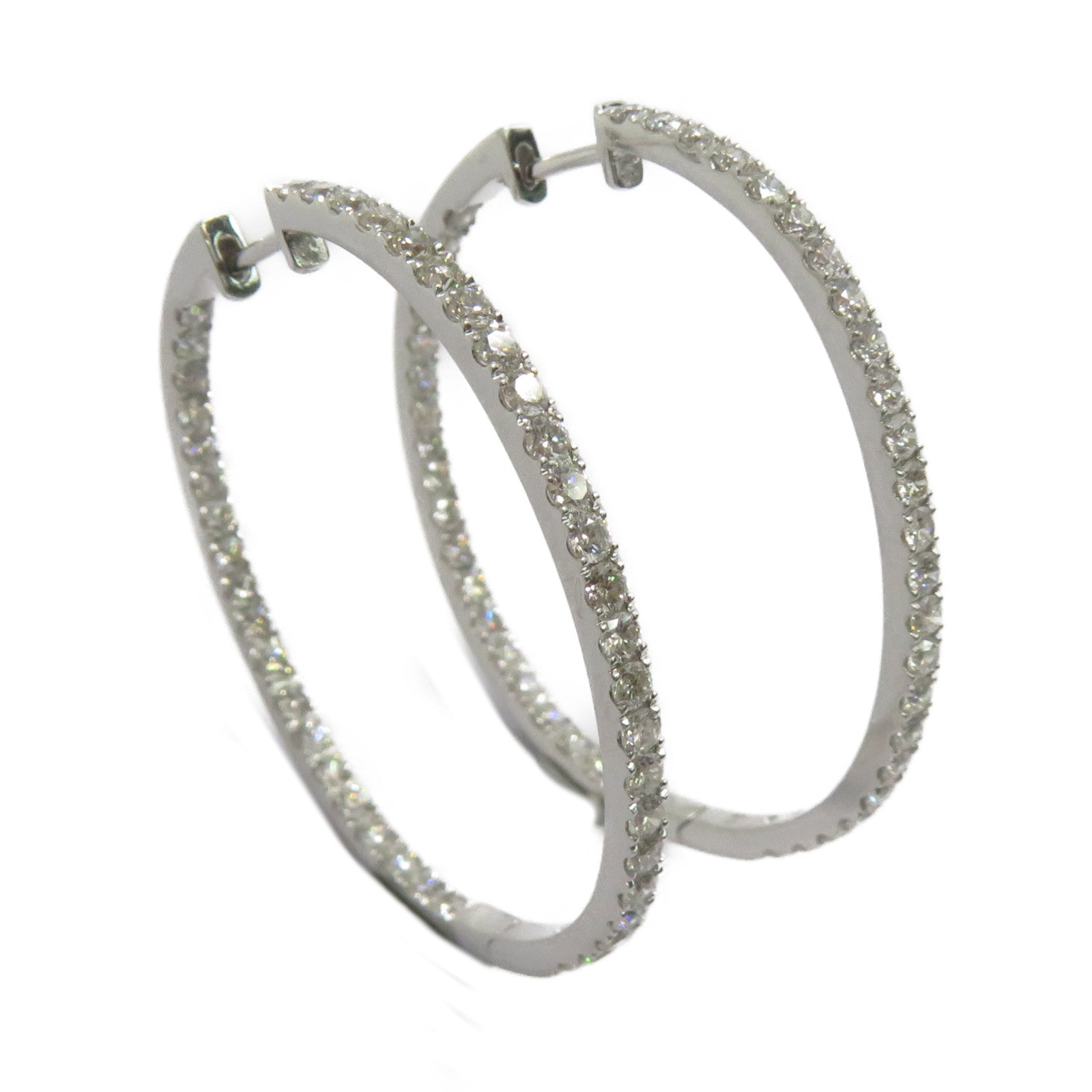 JEWELRY 18K白金Diamond Earrings鑽石耳環