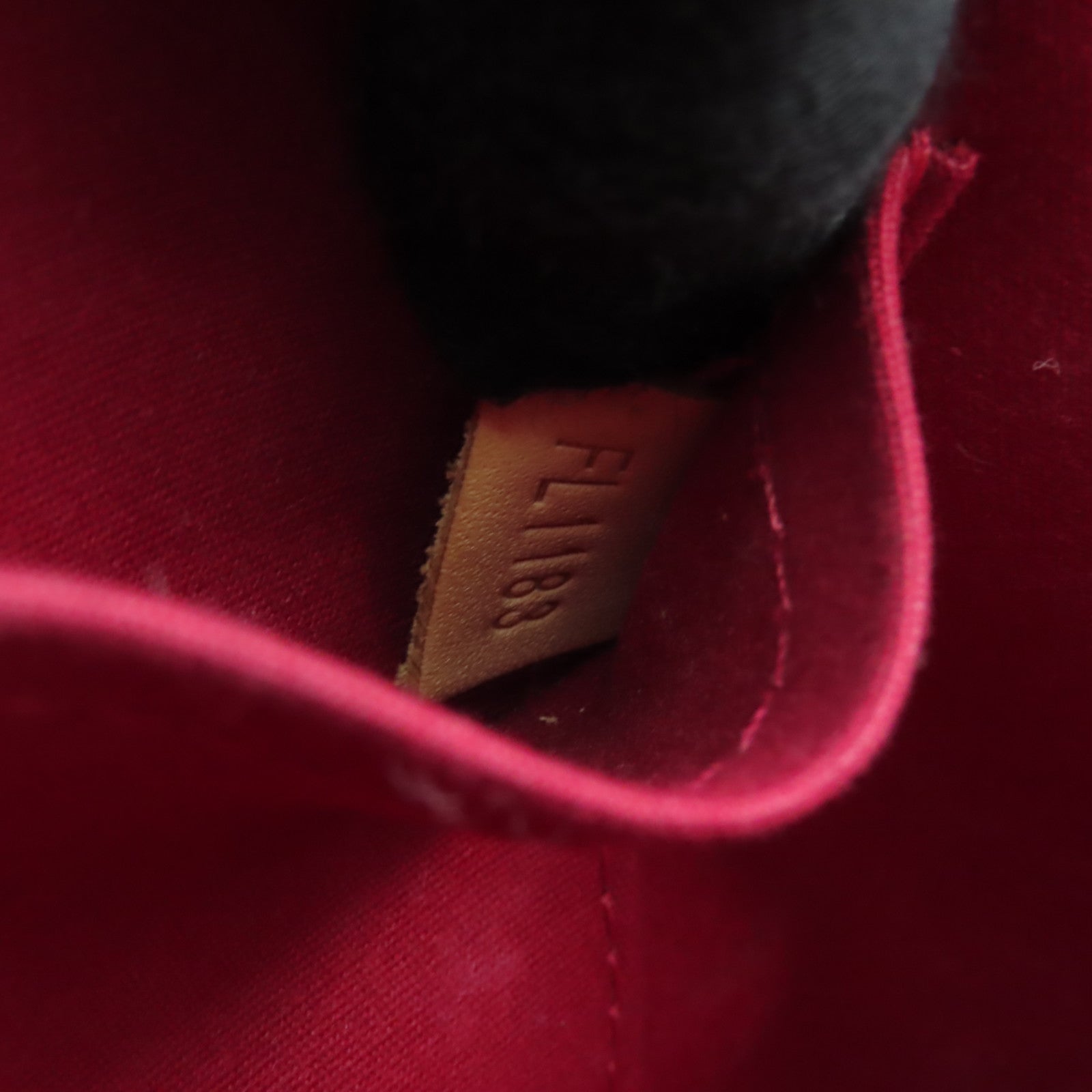 LOUIS VUITTON Vernis Alma BB金扣手挽肩背兩用袋紅色