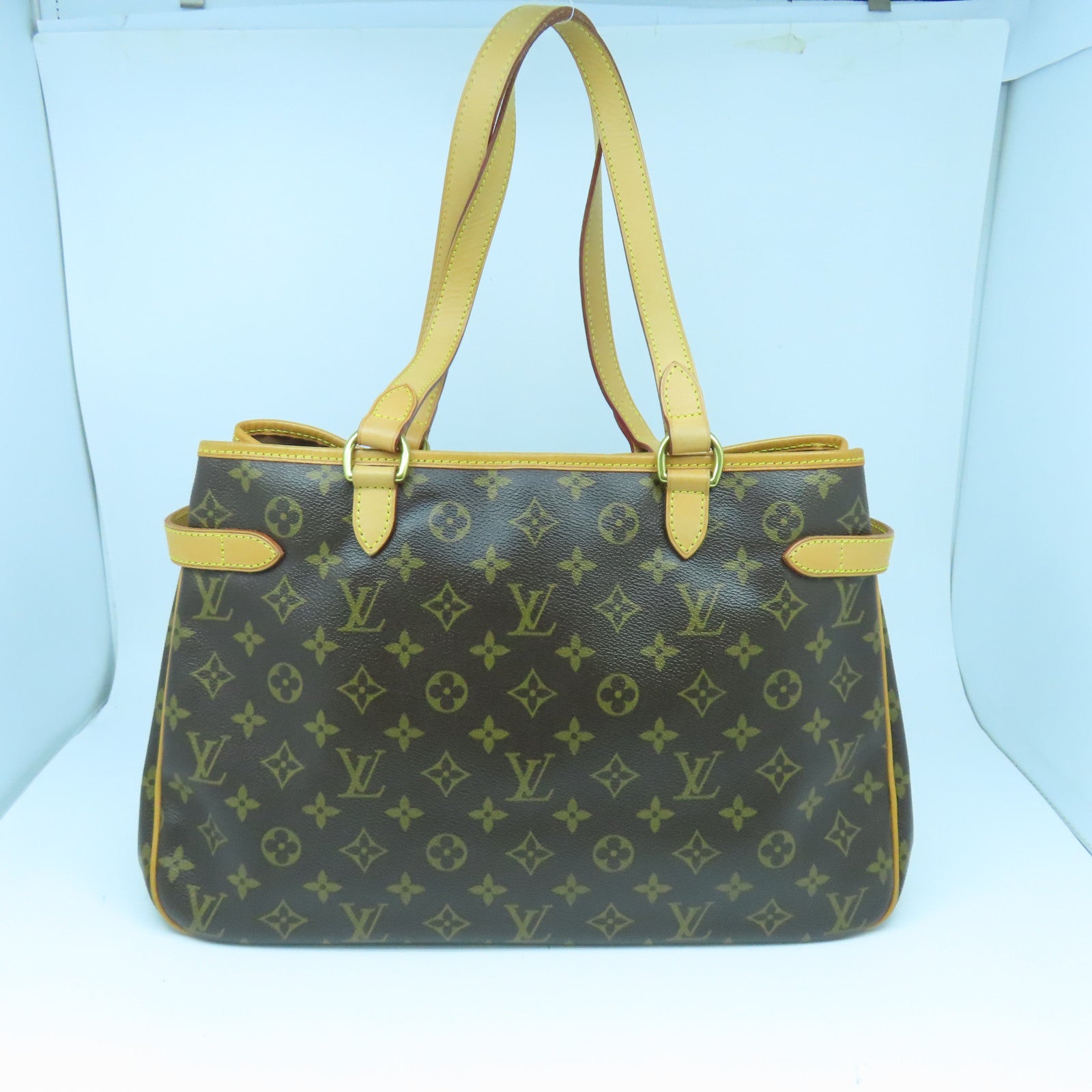 LOUIS VUITTON Monogram Batignolles Horizont金扣肩背袋啡色