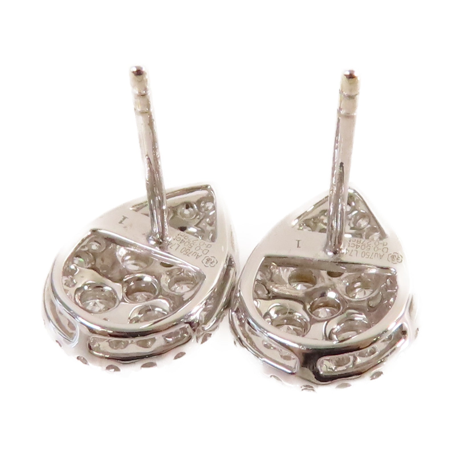 JEWELRY 18K白金/0.27ct/0.50ct鑽石Diamond Earrings耳環