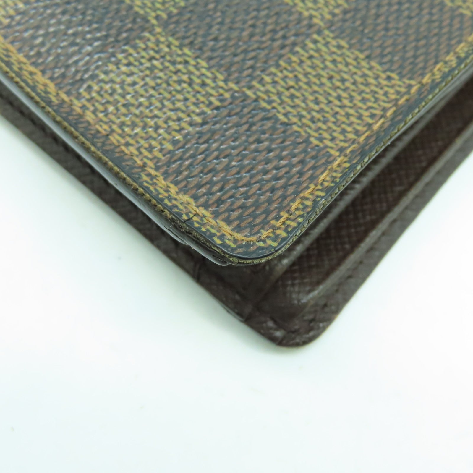 LOUIS VUITTON Damier Ebene Multiple Wallet錢包啡色