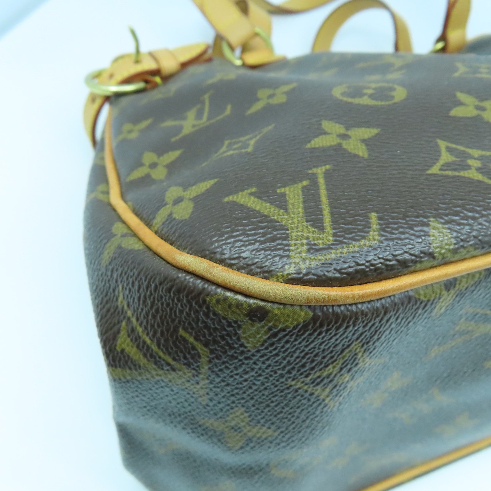 LOUIS VUITTON Monogram Batignolles Horizont金扣肩背袋啡色