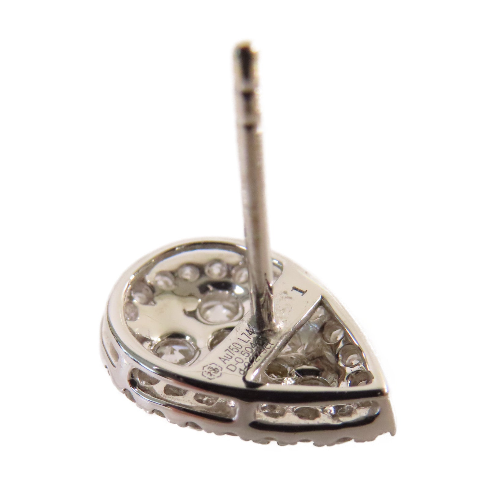 JEWELRY 18K白金/0.27ct/0.50ct鑽石Diamond Earrings耳環