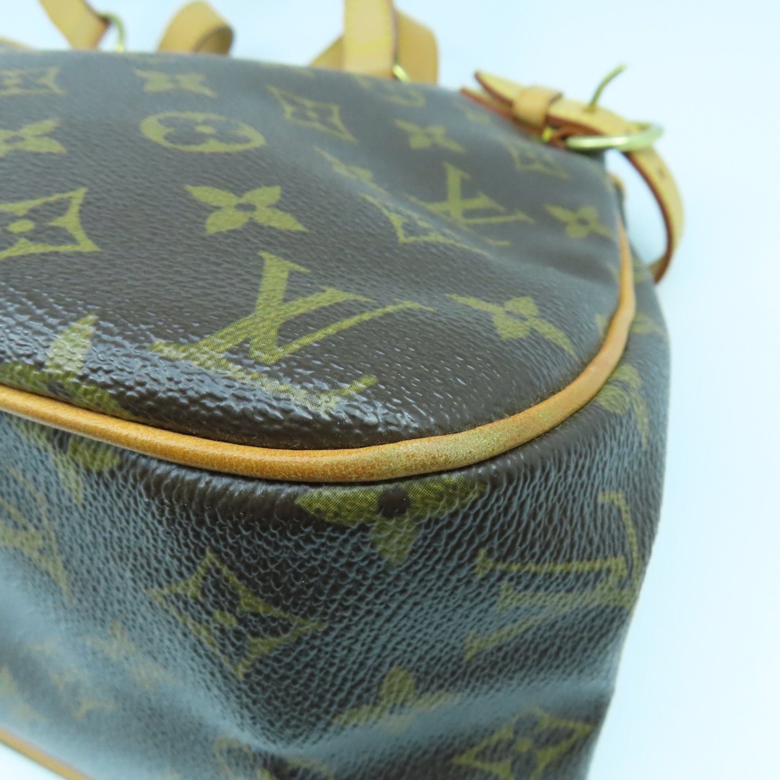LOUIS VUITTON Monogram Batignolles Horizont金扣肩背袋啡色
