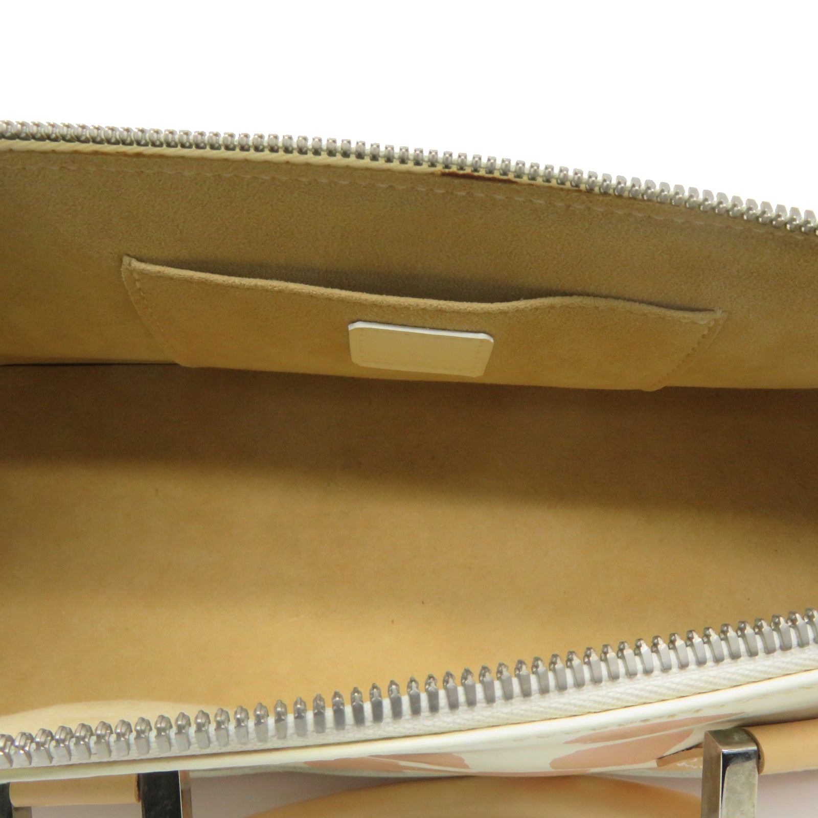 LOUIS VUITTON Monogram Graffity Handbag银扣手挽袋米色