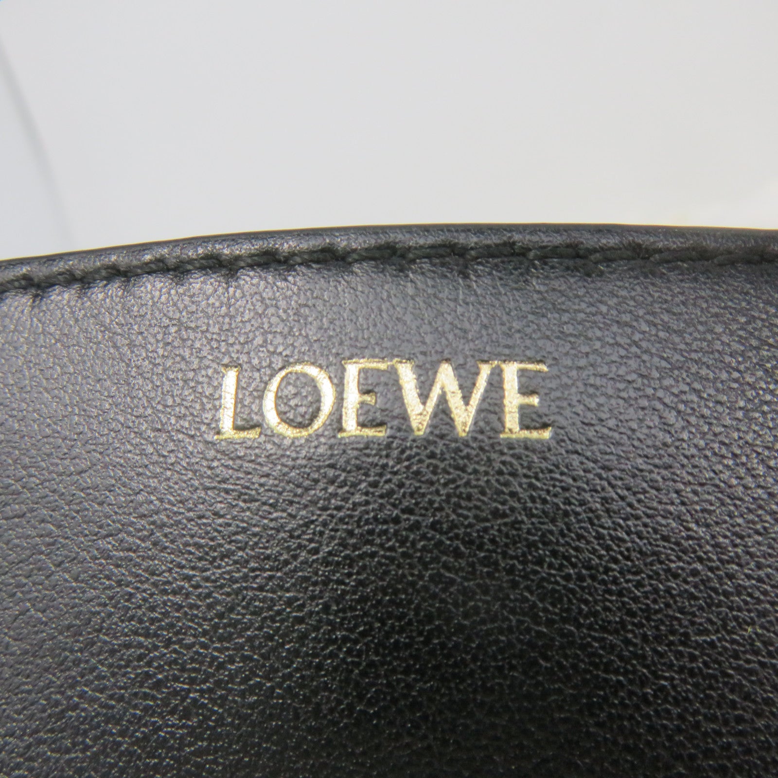 LOEWE 牛皮皮革2Way Shoulder Bag手挽肩背兩用袋黑色