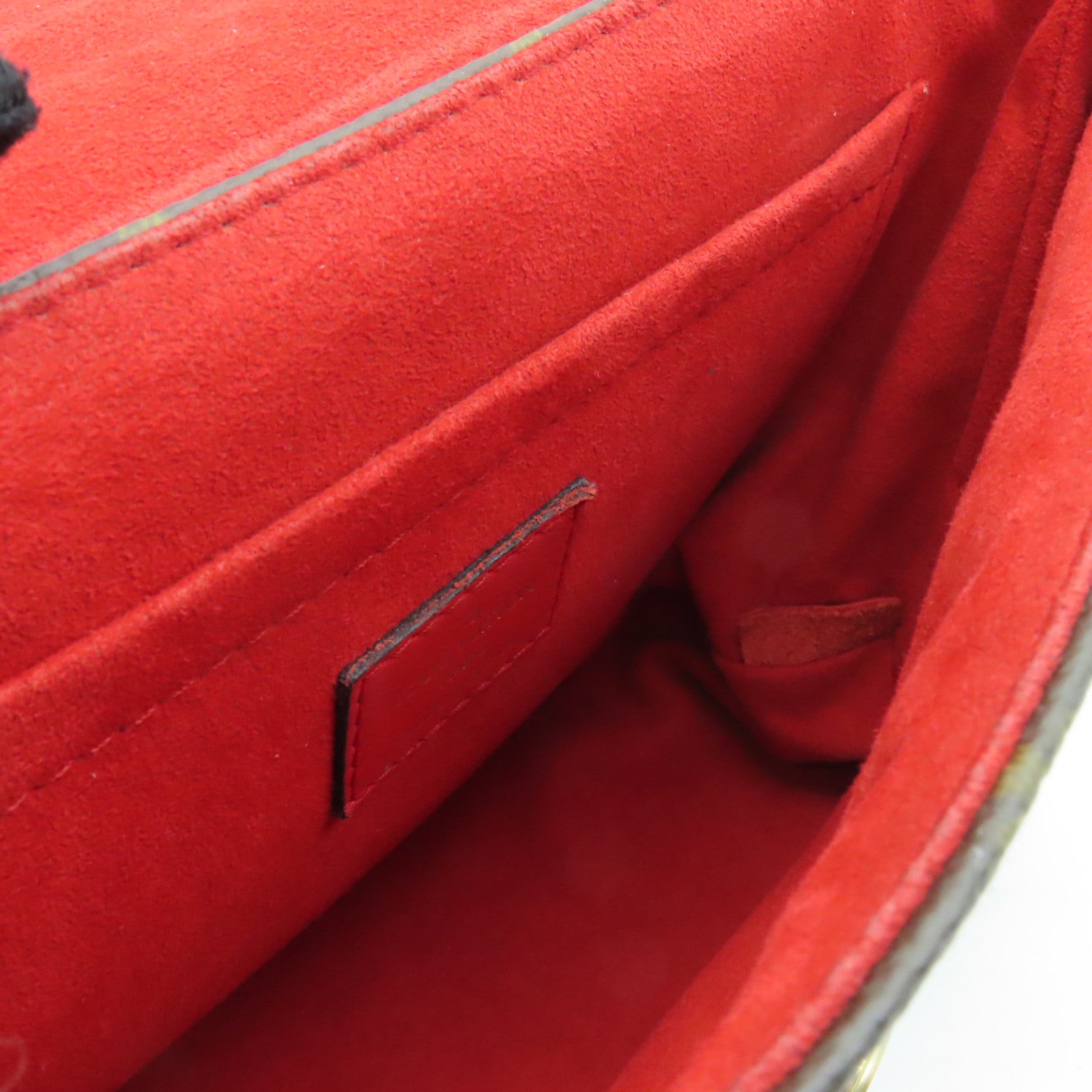 LOUIS VUITTON Monogram Locky BB金扣手挽肩背兩用袋紅色/棕色