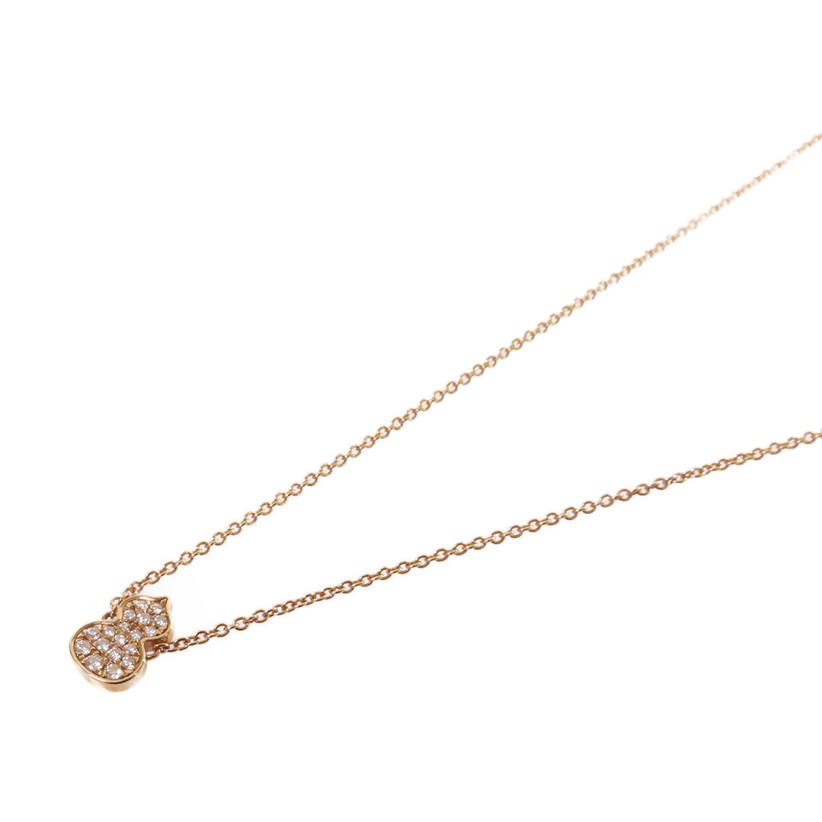 JEWELRY 18K玫瑰金/0.068ct鑽石Qeelin Petite Wulu Necklace項鏈
