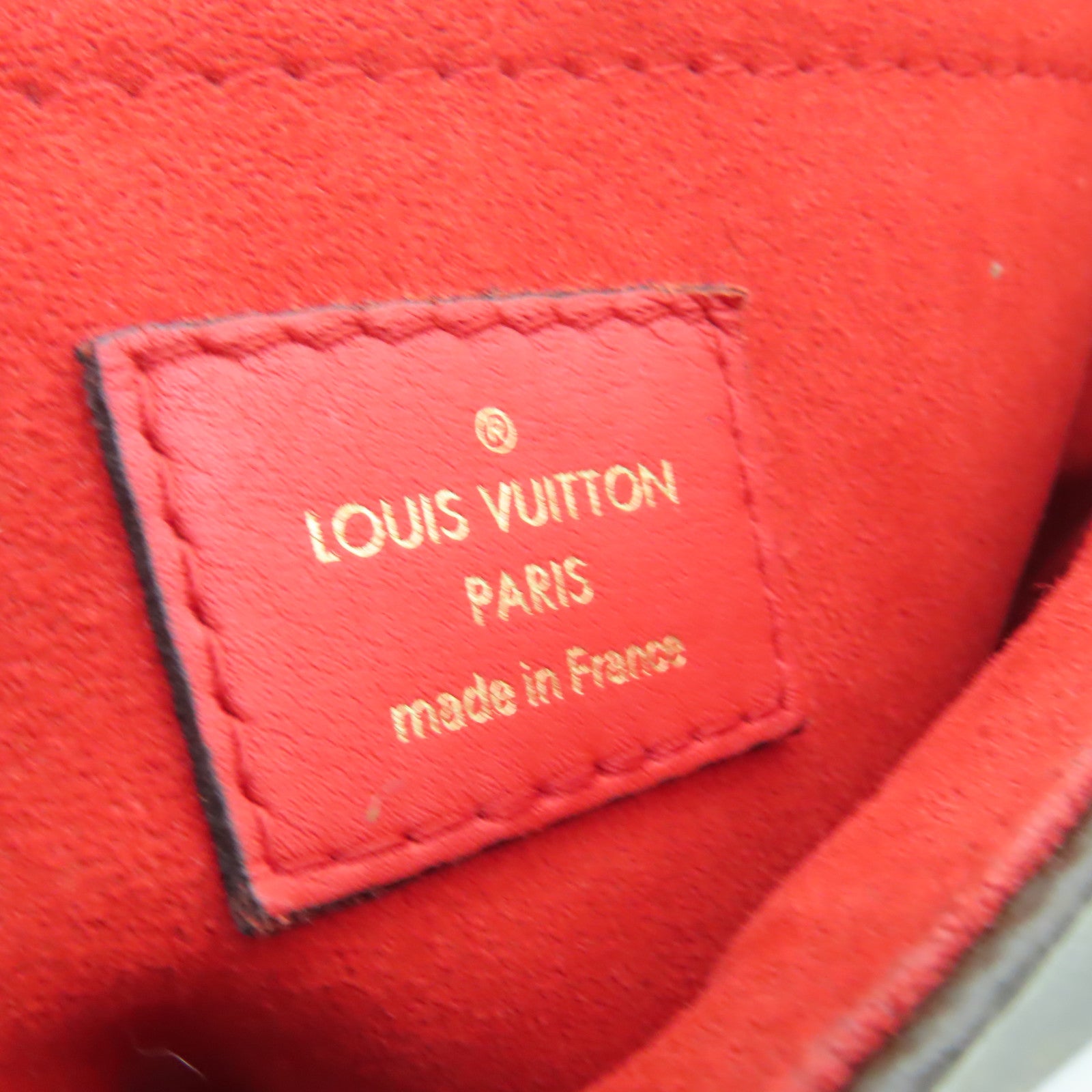 LOUIS VUITTON Monogram Locky BB金扣手挽肩背兩用袋紅色/棕色