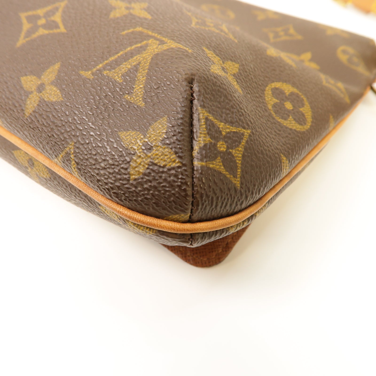 LOUIS VUITTON Monogram Musette Tango金扣肩背袋棕色