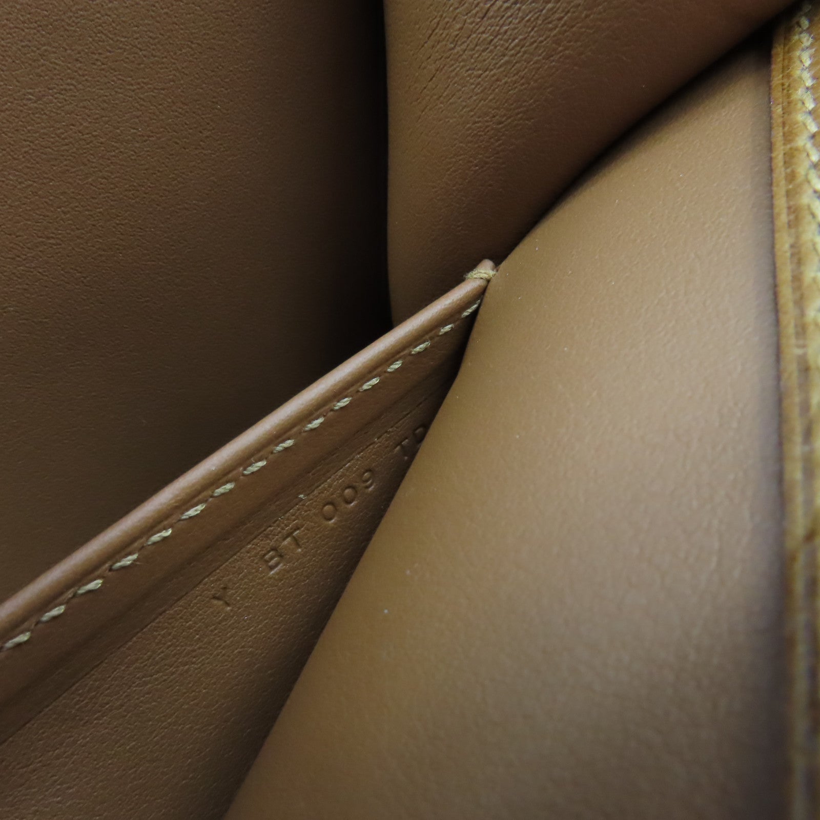 HERMES Clemence皮革Sac Saut Shoulder Bag金扣肩背袋經典駝色