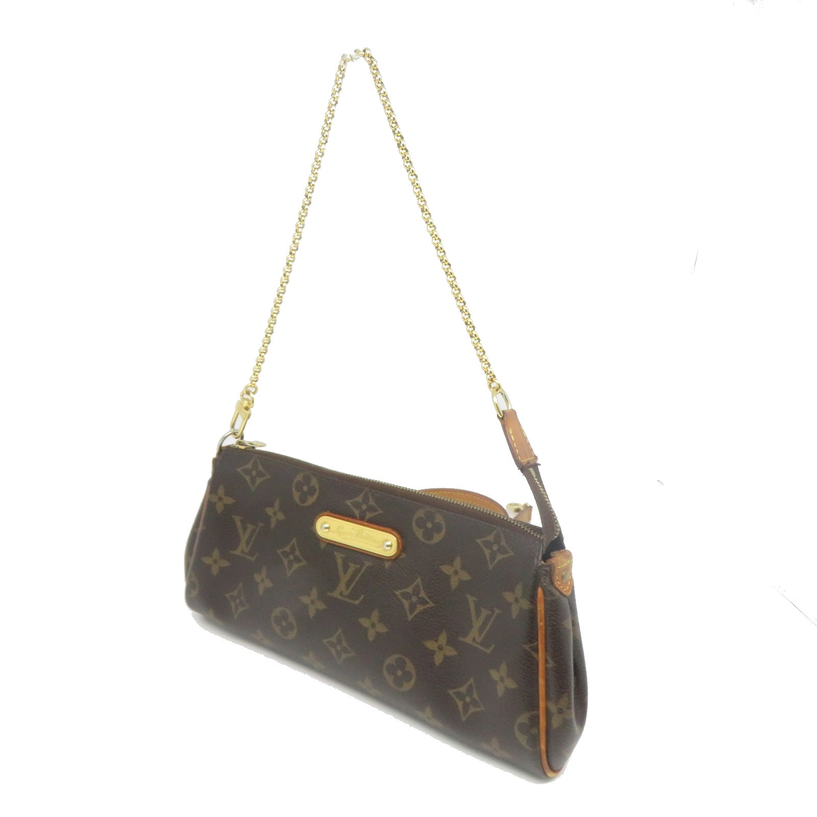 LOUIS VUITTON Monogram Eva金扣手挽肩背兩用袋啡色