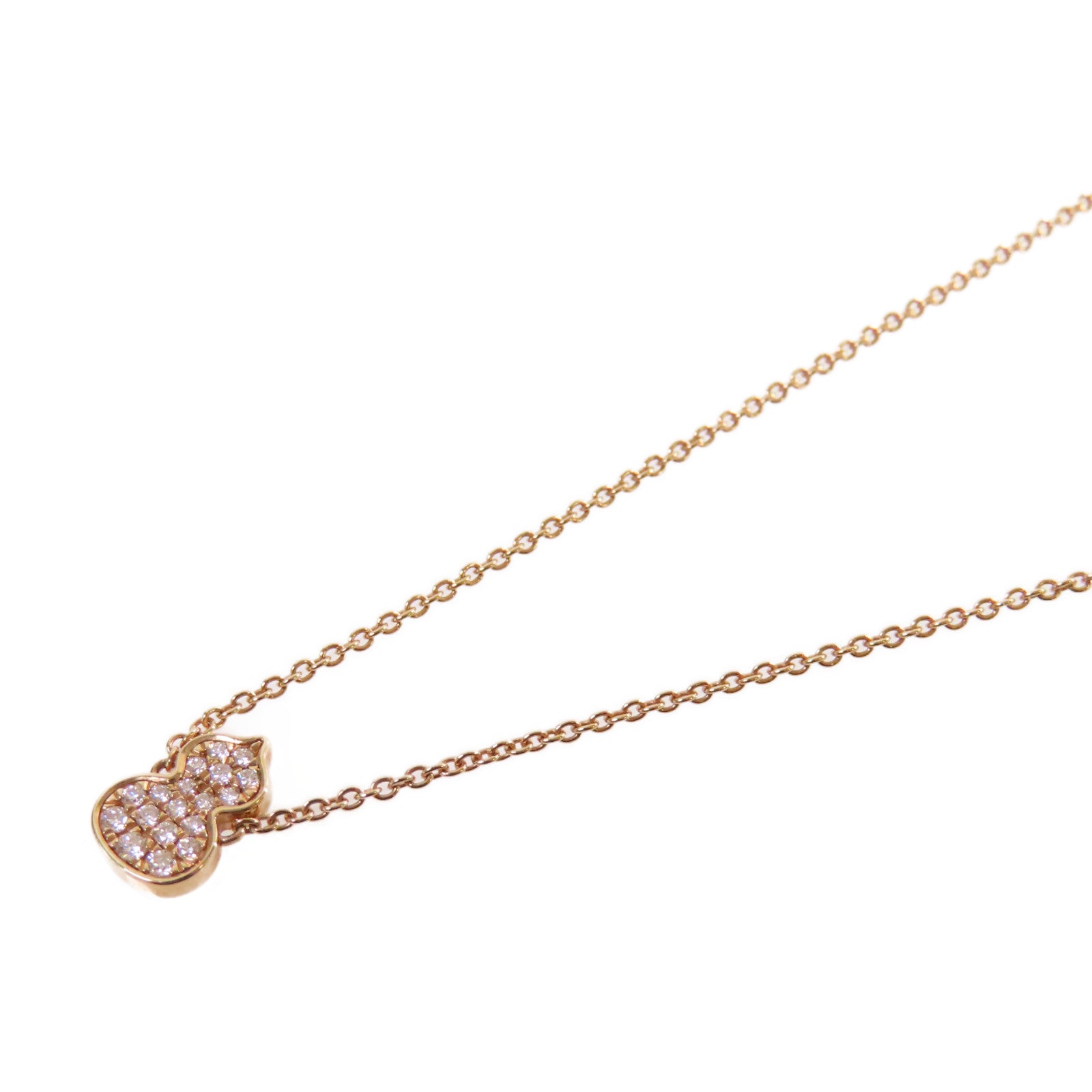JEWELRY 18K玫瑰金/0.068ct鑽石Qeelin Petite Wulu Necklace項鏈