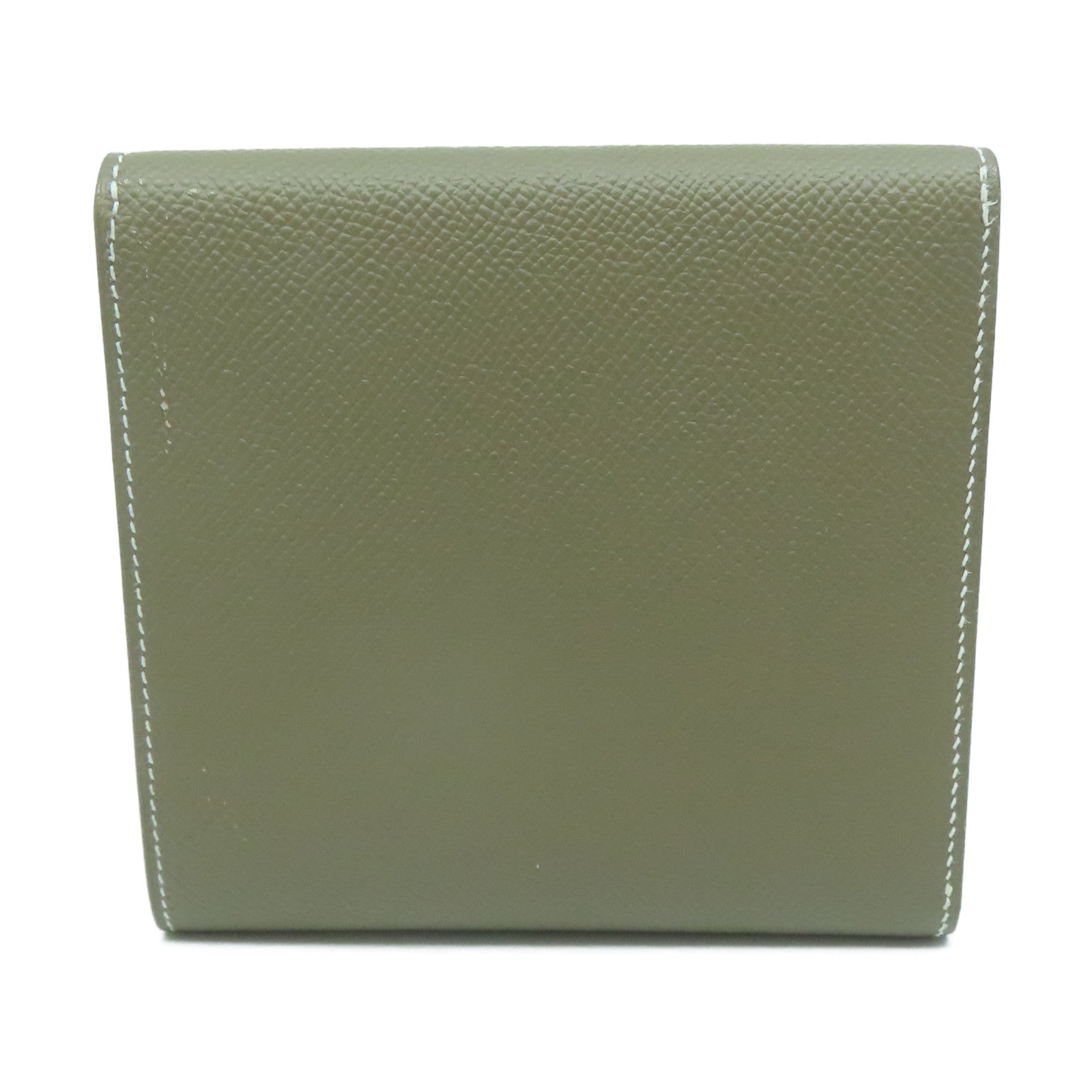 HERMES Epsom皮革Clic金扣錢包啡色
