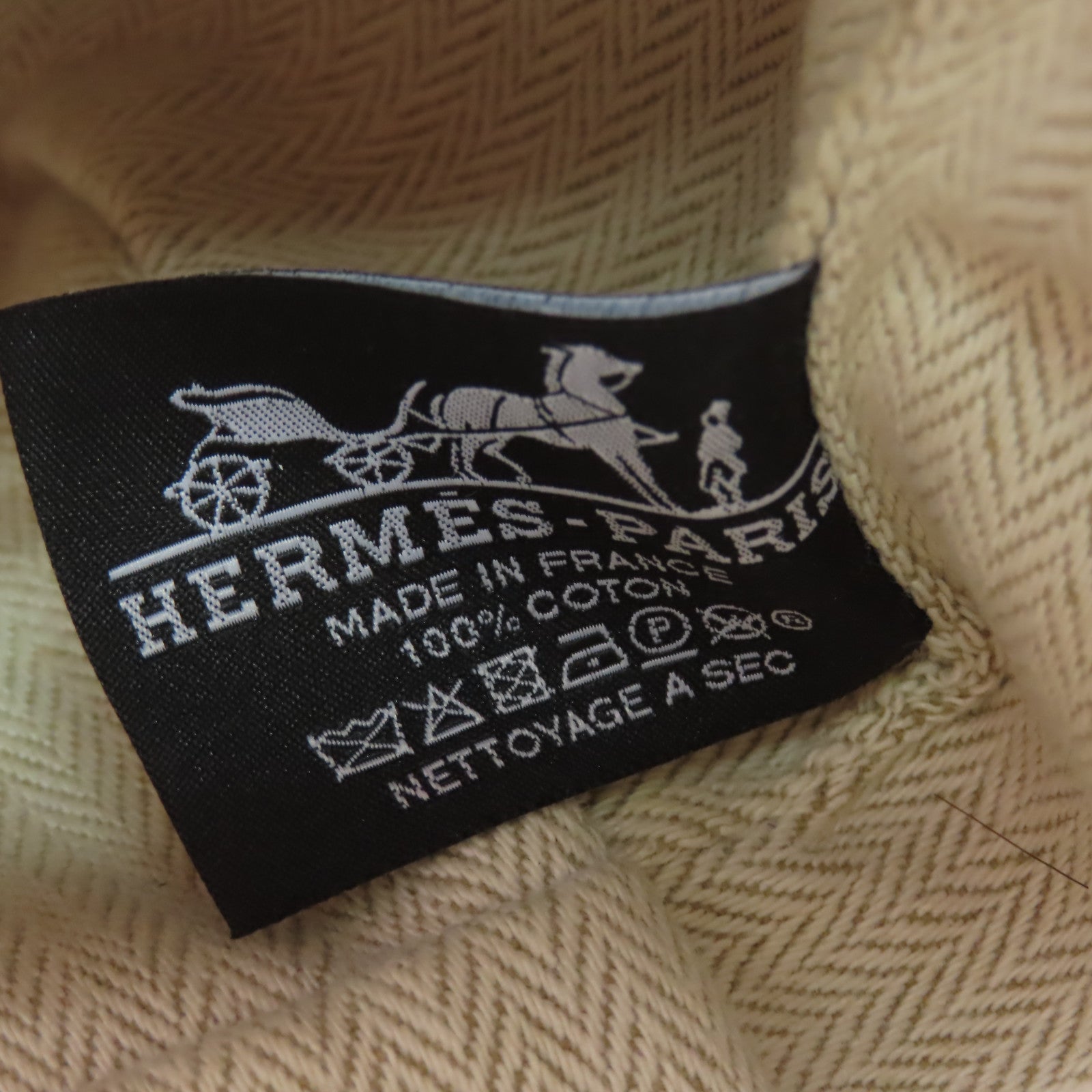 HERMES 帆布Bride a Brac Case銀扣手挽袋粉紅色