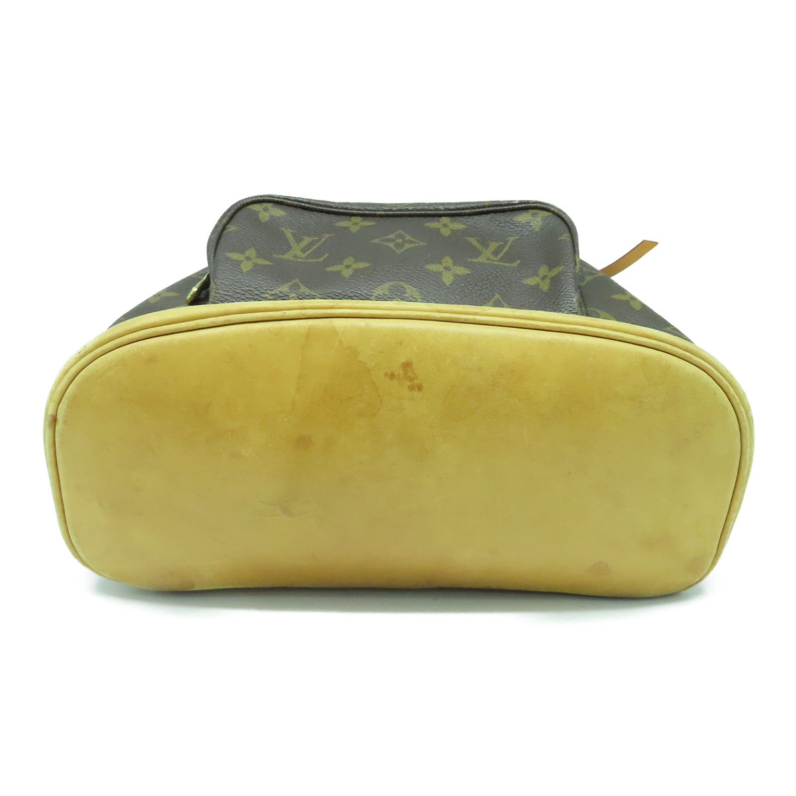 LOUIS VUITTON Monogram Montsouris MM金扣背包啡色