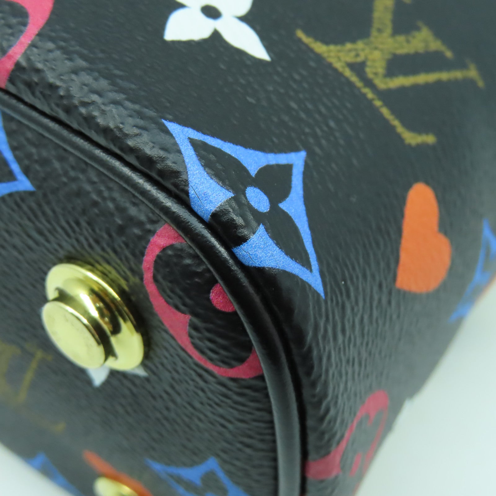 LOUIS VUITTON Game On Monogram Vanity PM金扣手挽肩背兩用袋黑色