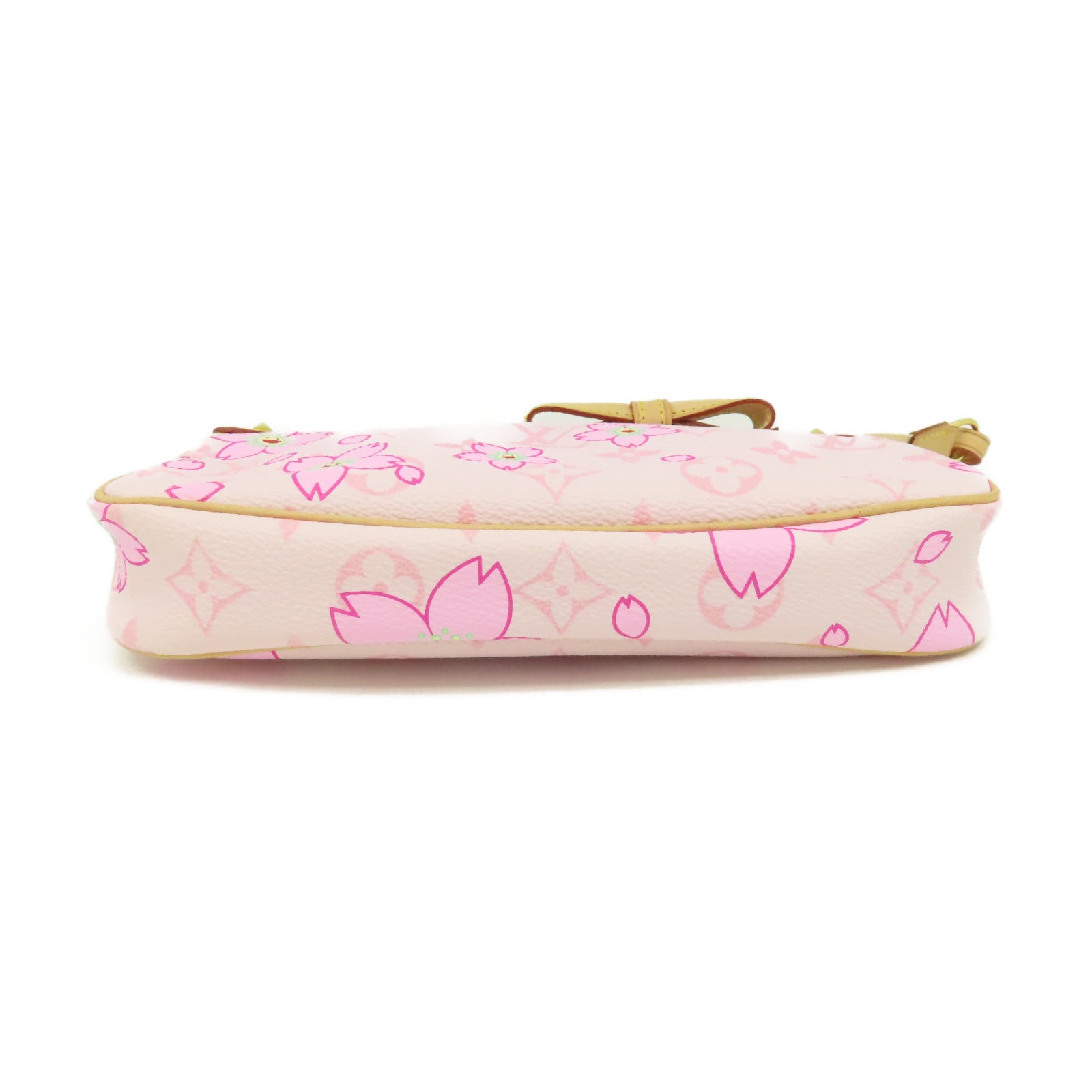 LOUIS VUITTON Monogram Cherry Blossom Pochette手挽袋粉紅色