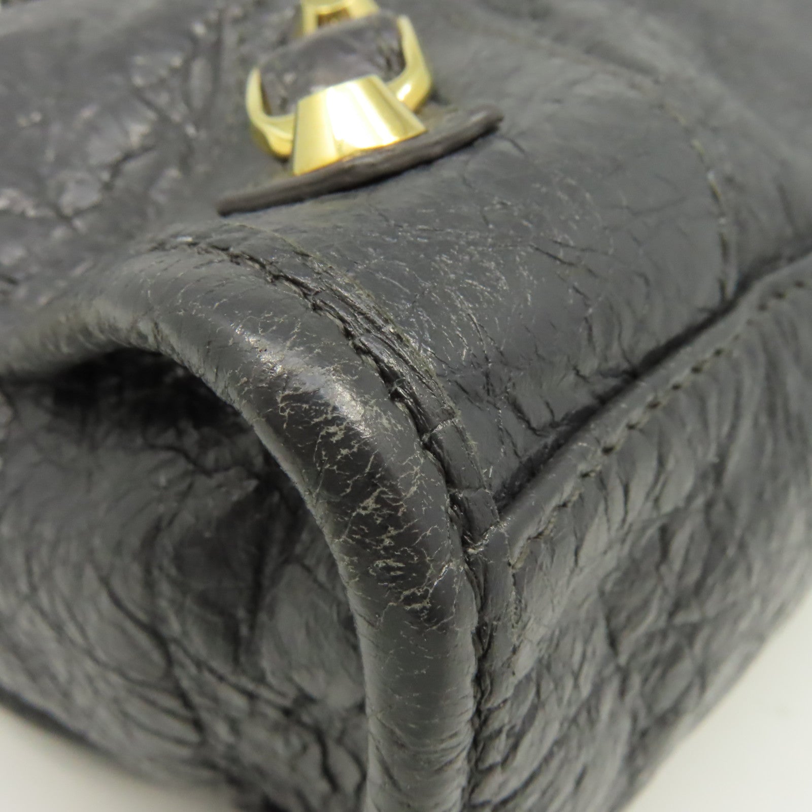 BALENCIAGA 牛皮皮革Classic City 2Way Shoulder Bag手挽肩背兩用袋碳灰色