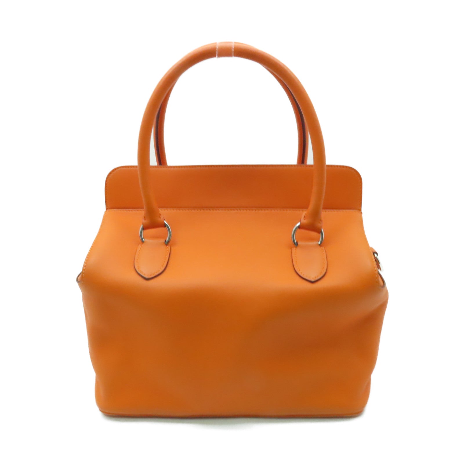 HERMES 牛皮皮革ToolBox 26銀扣手挽肩背兩用袋Orange橙色– Brand HERMES 牛皮皮革ToolBox 26銀扣手挽肩背兩用袋Orange橙色– Brand
