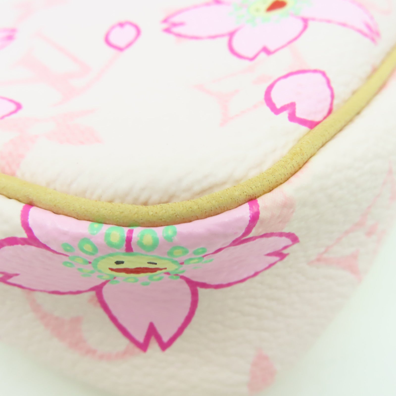 LOUIS VUITTON Monogram Cherry Blossom Pochette手挽袋粉紅色