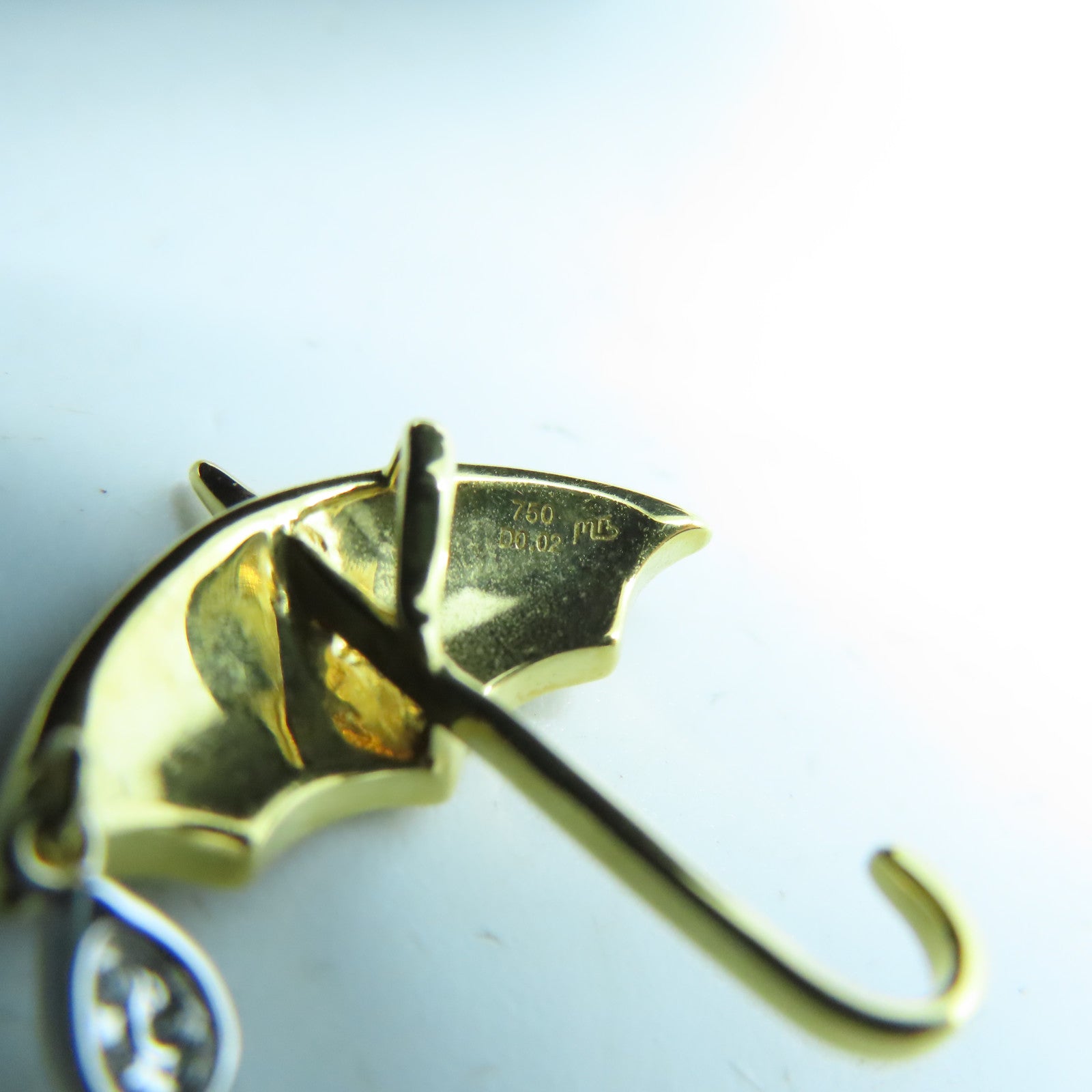 JEWELRY 18K黃金Top吊飾金色