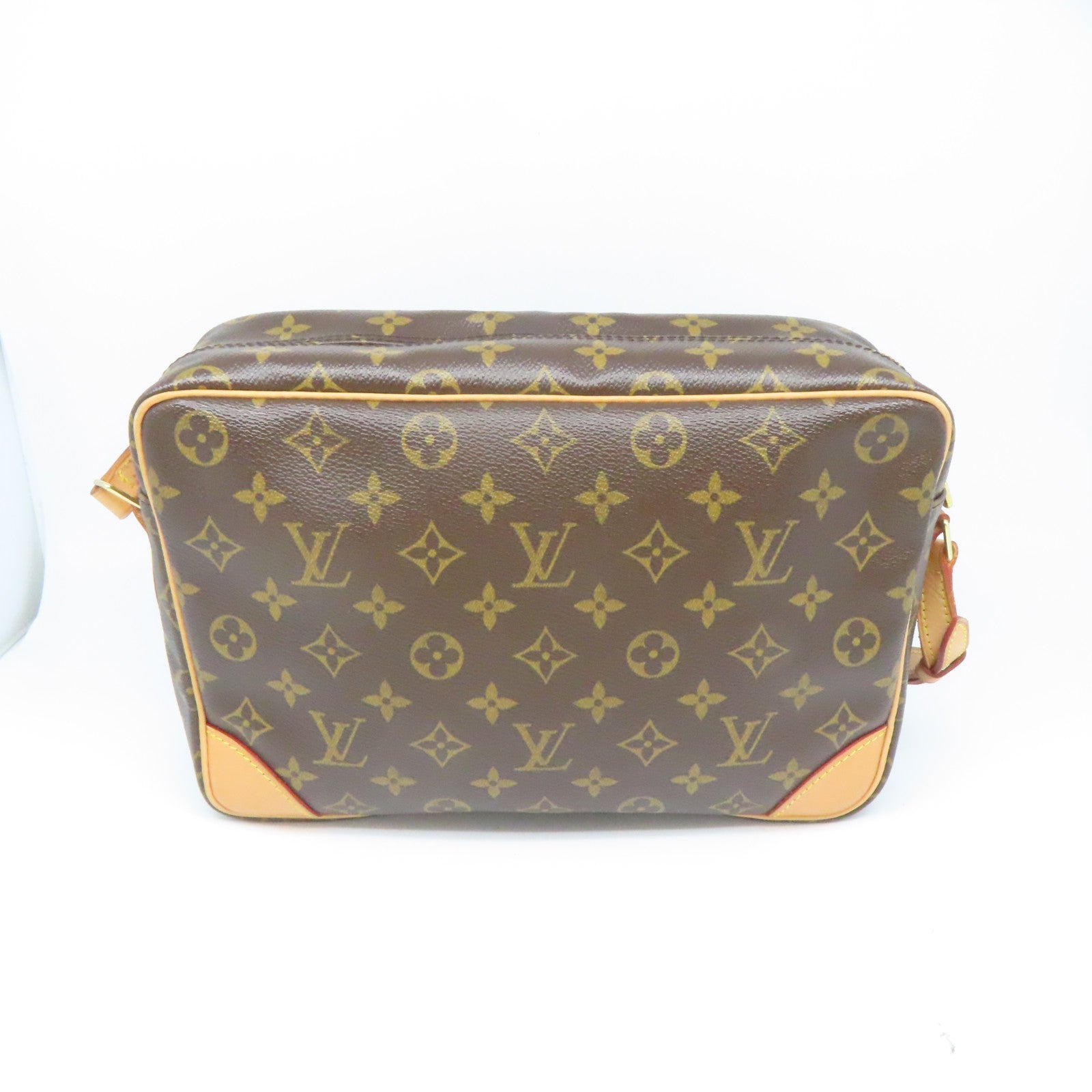 LOUIS VUITTON Monogram Trocadero 30金扣肩背袋啡色