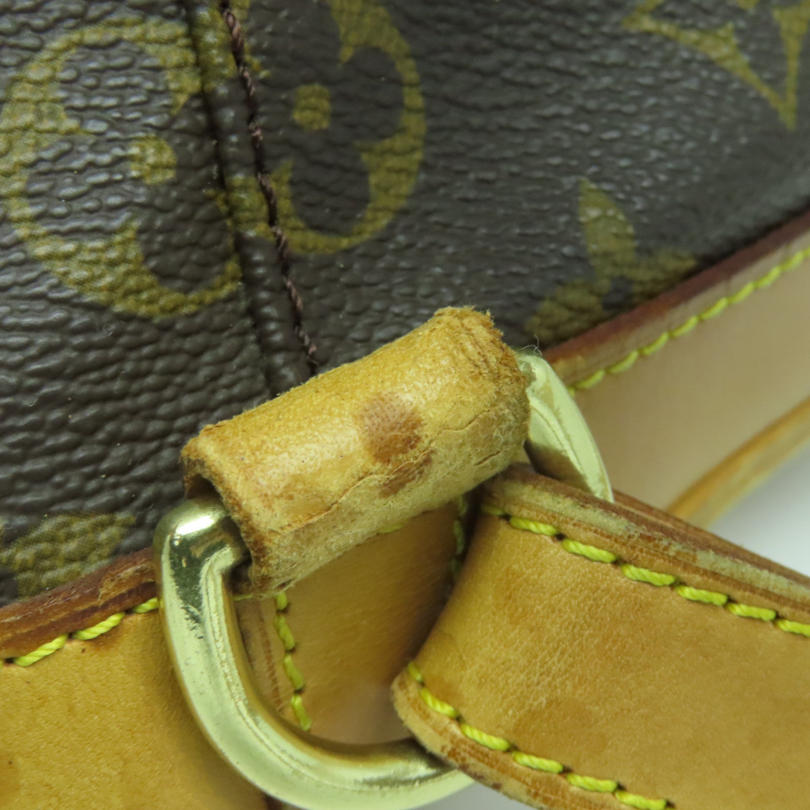 LOUIS VUITTON Monogram Montsouris MM金扣背包啡色