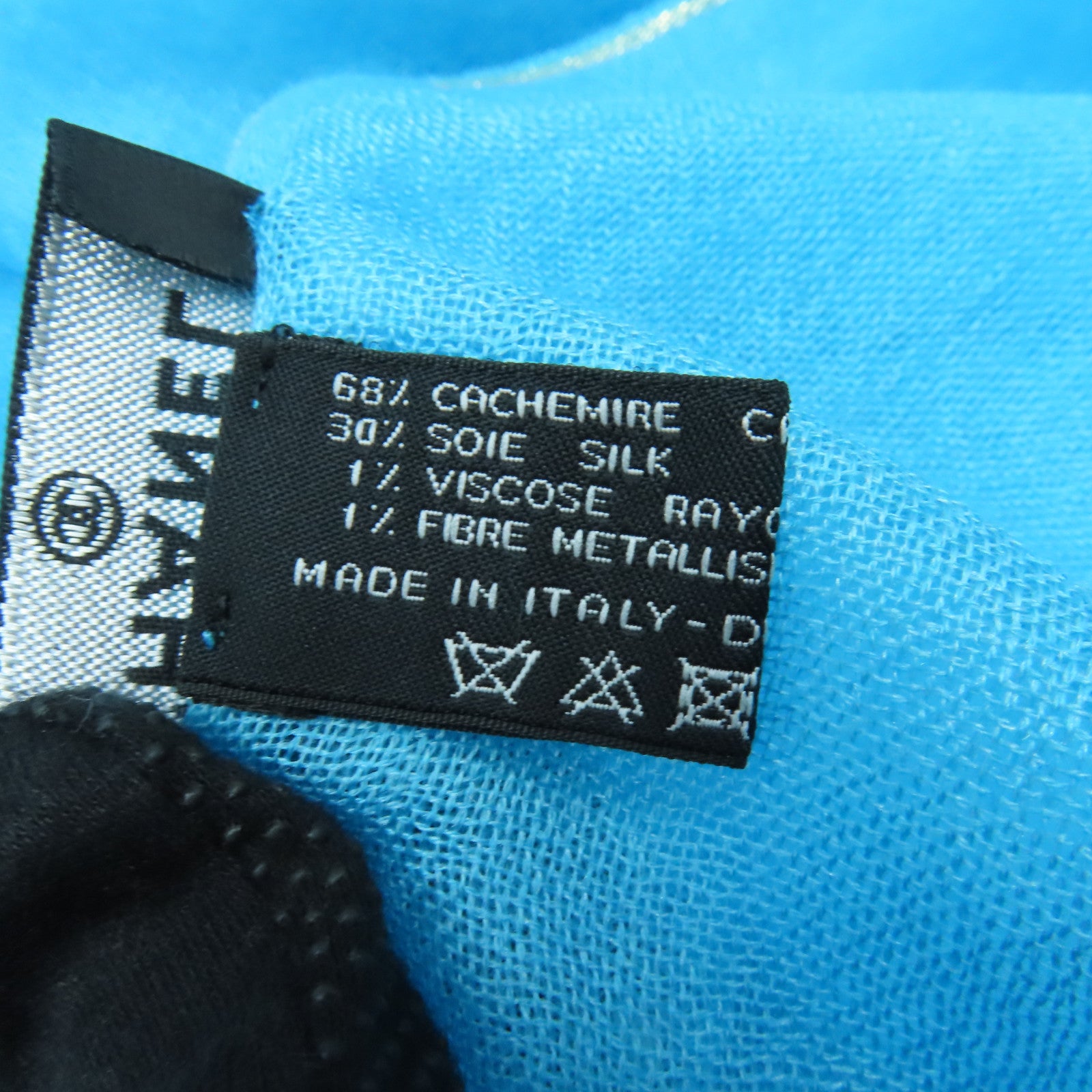 CHANEL Cashmere Stole披肩浅蓝色